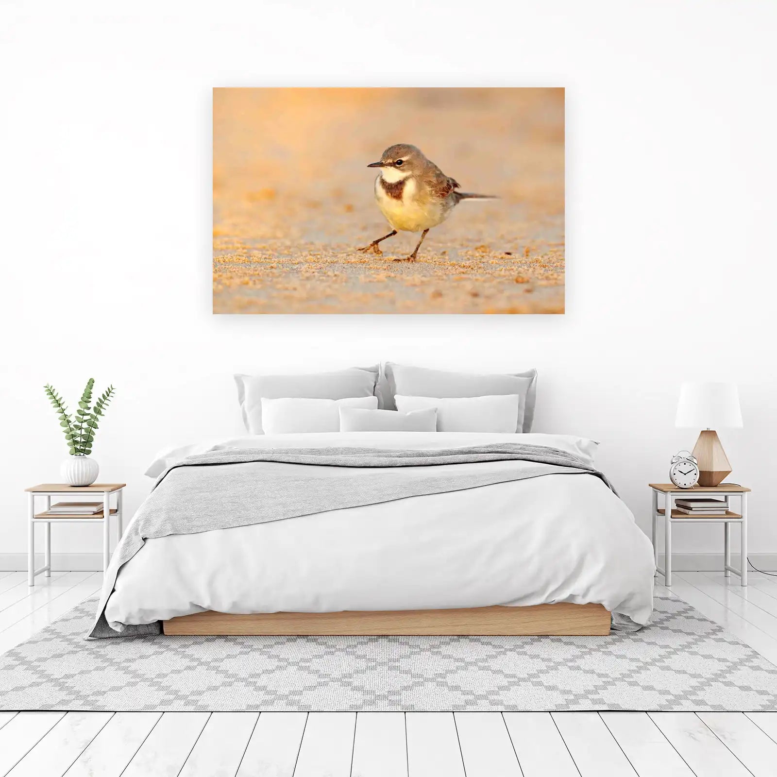 Elegant Wagtail Bird Serenity Wall Art
