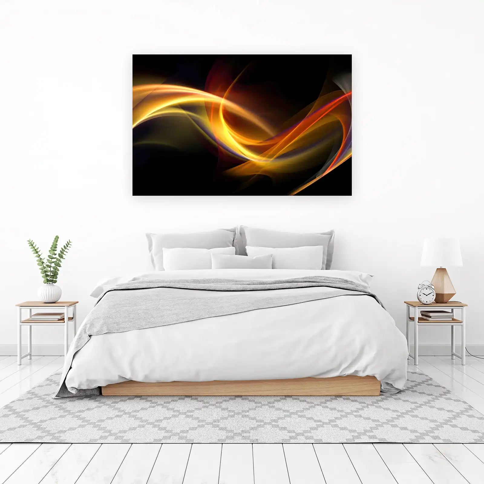 Abstract Fire Flow Wall Art