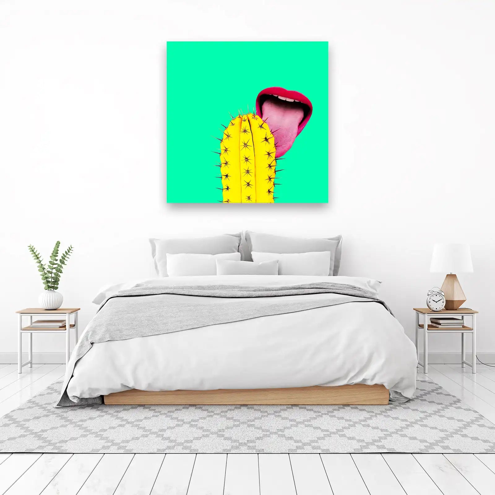 Surreal Cactus Tongue Pop Art Wall Art