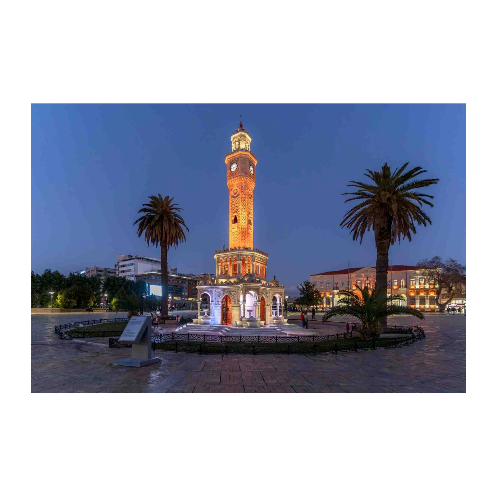 Izmir Clock Tower Travel View Wall Art