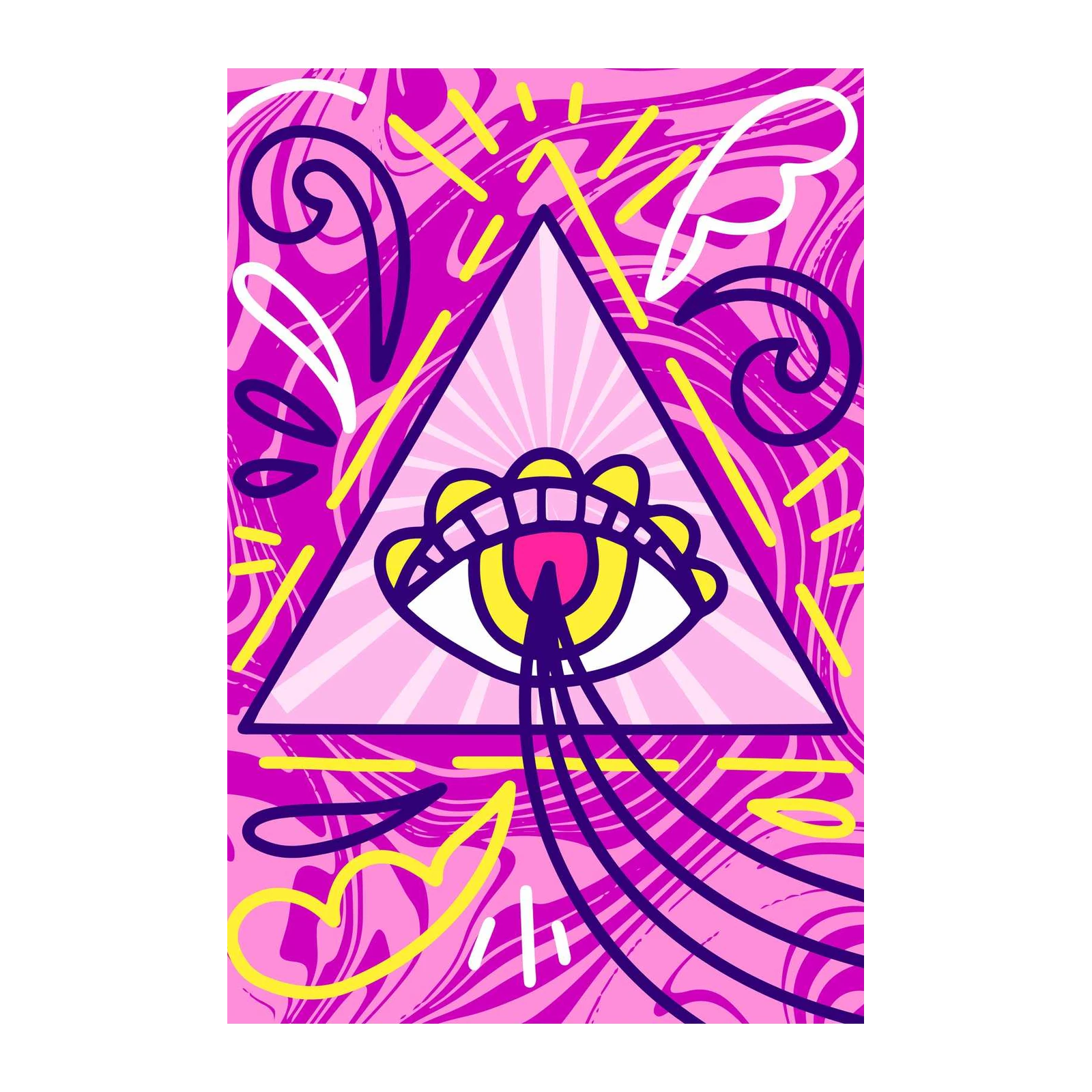 Vibrant Eye of Providence Wall Art