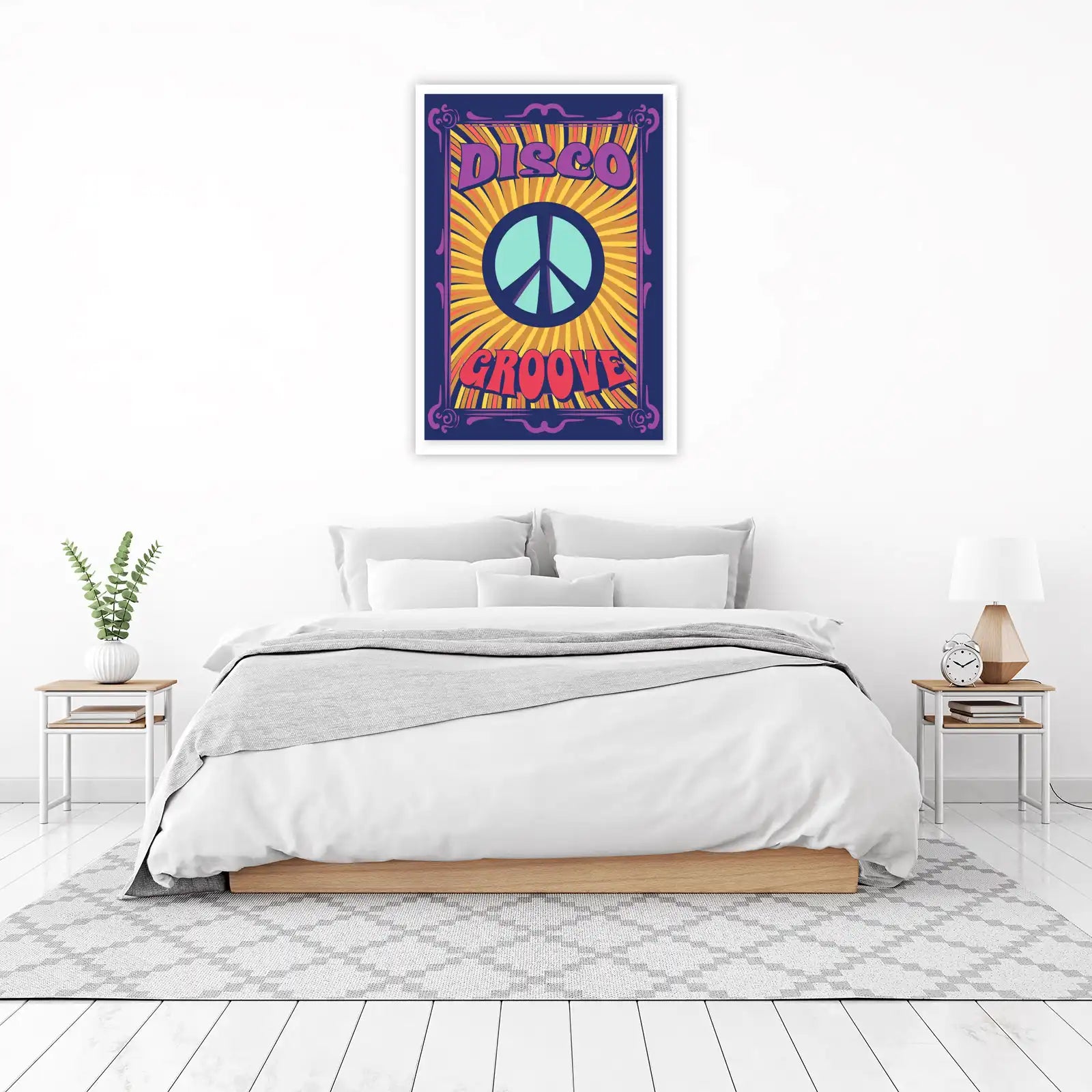 Groovy Peace & Disco Vibes Wall Art