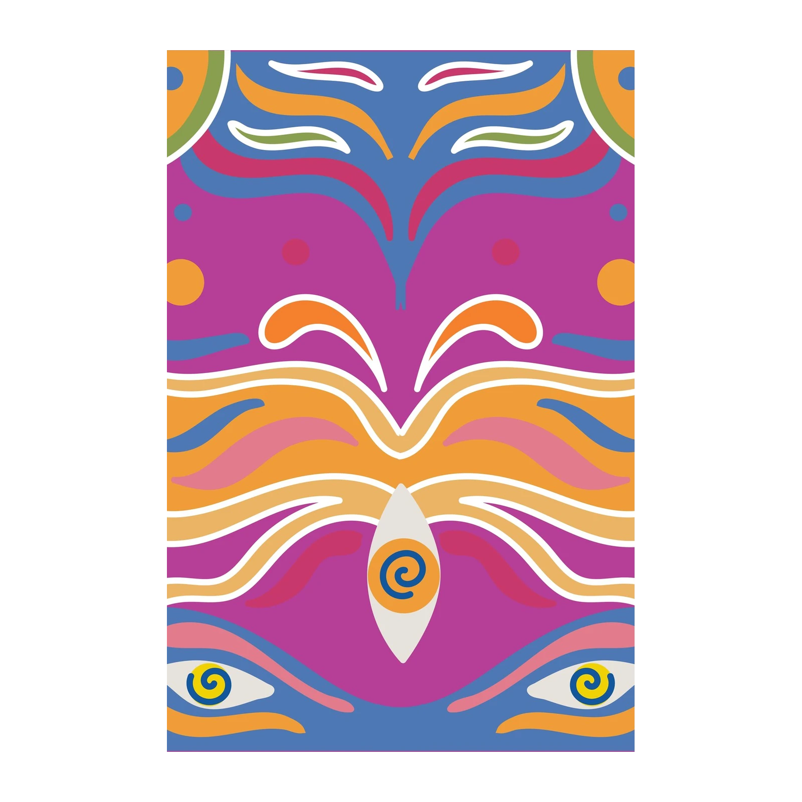 Vibrant Abstract Eyes Wall Art