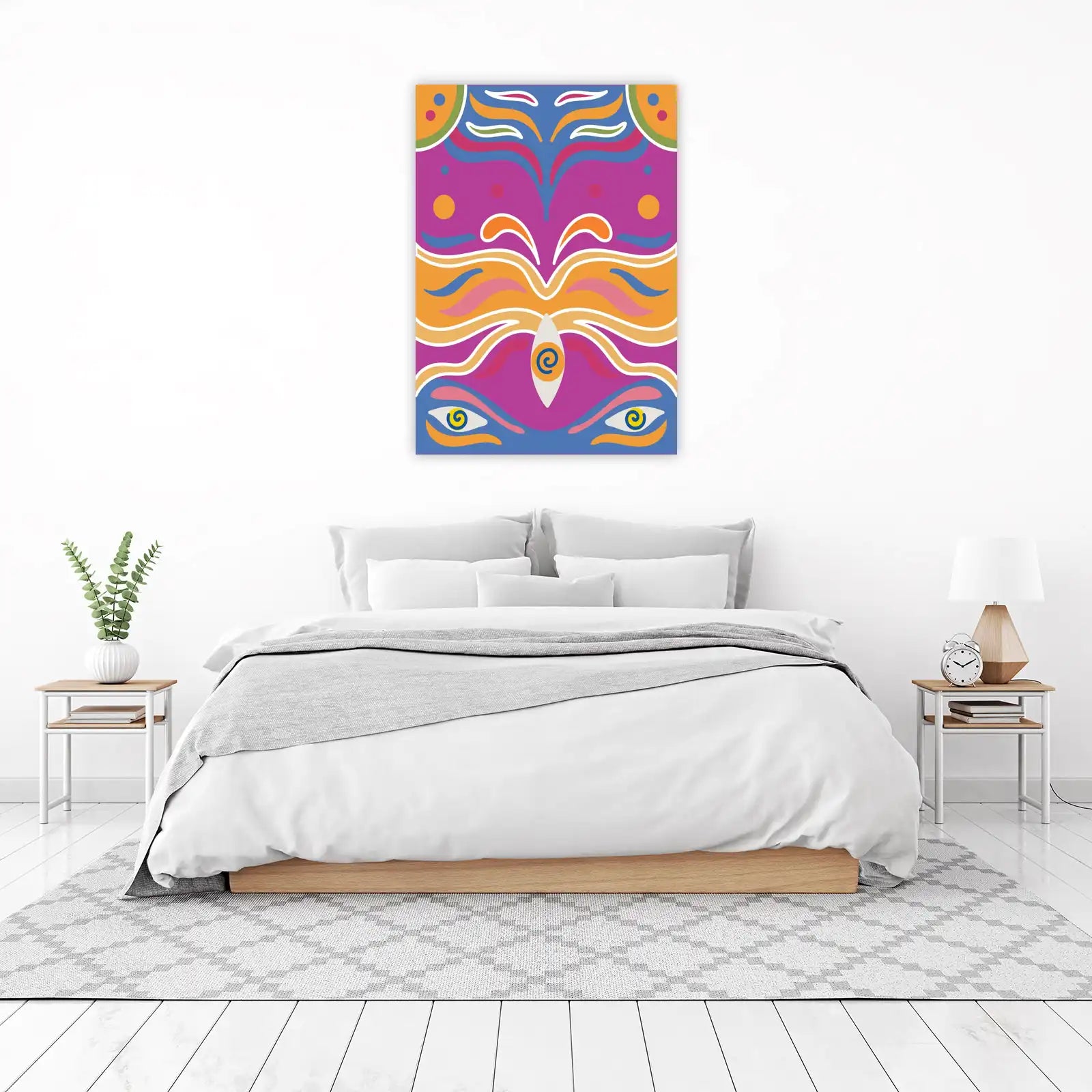 Vibrant Abstract Eyes Wall Art