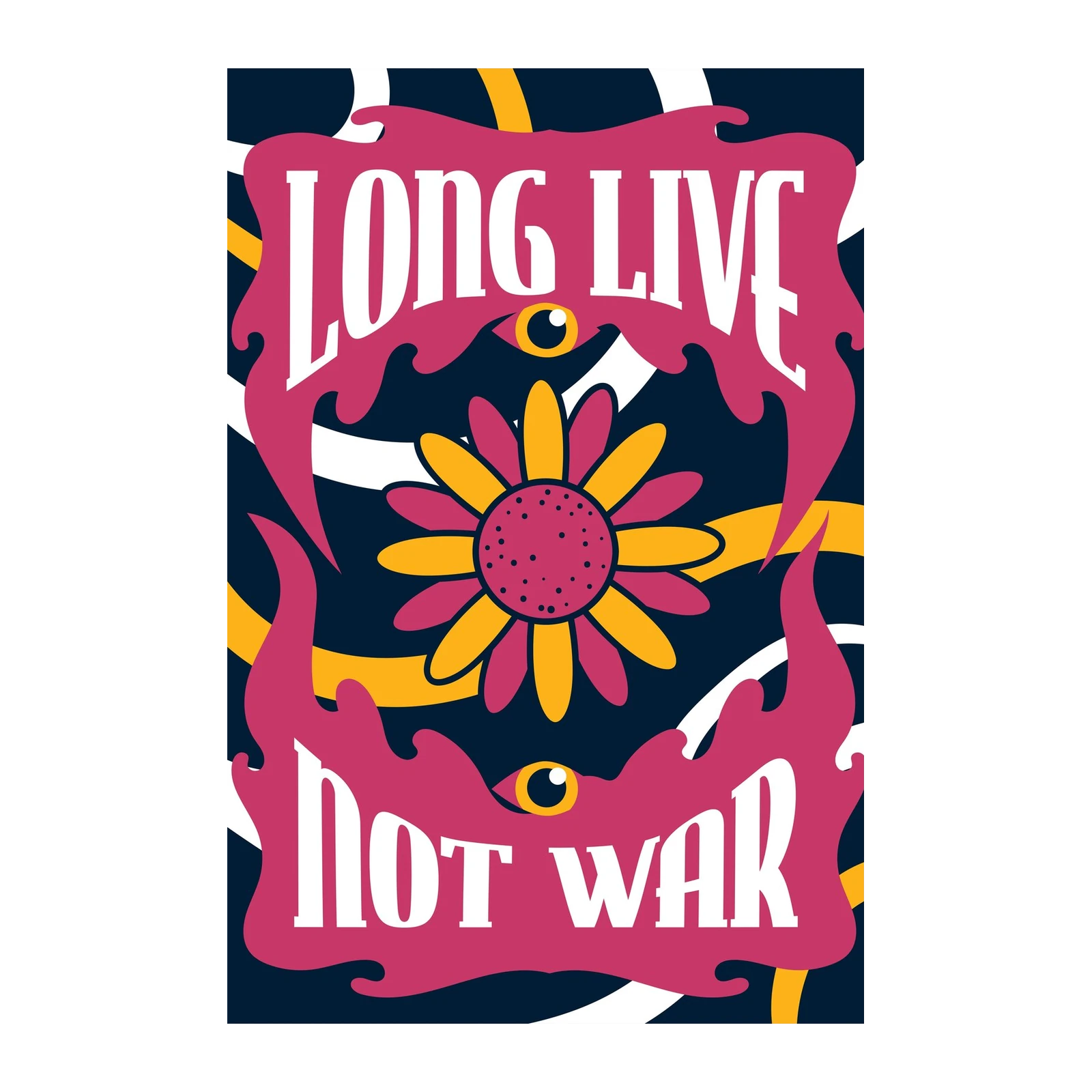 Groovy Peace Flower Wall Art