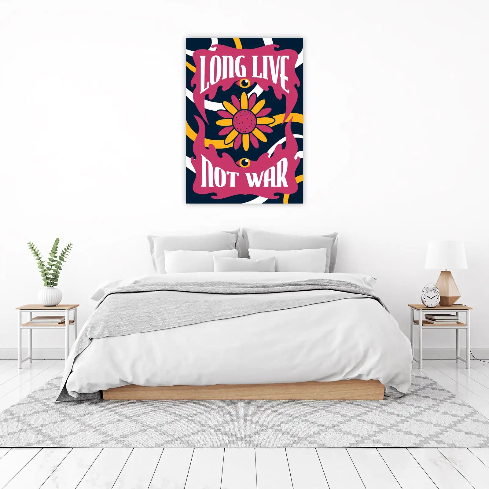 Groovy Peace Flower Wall Art