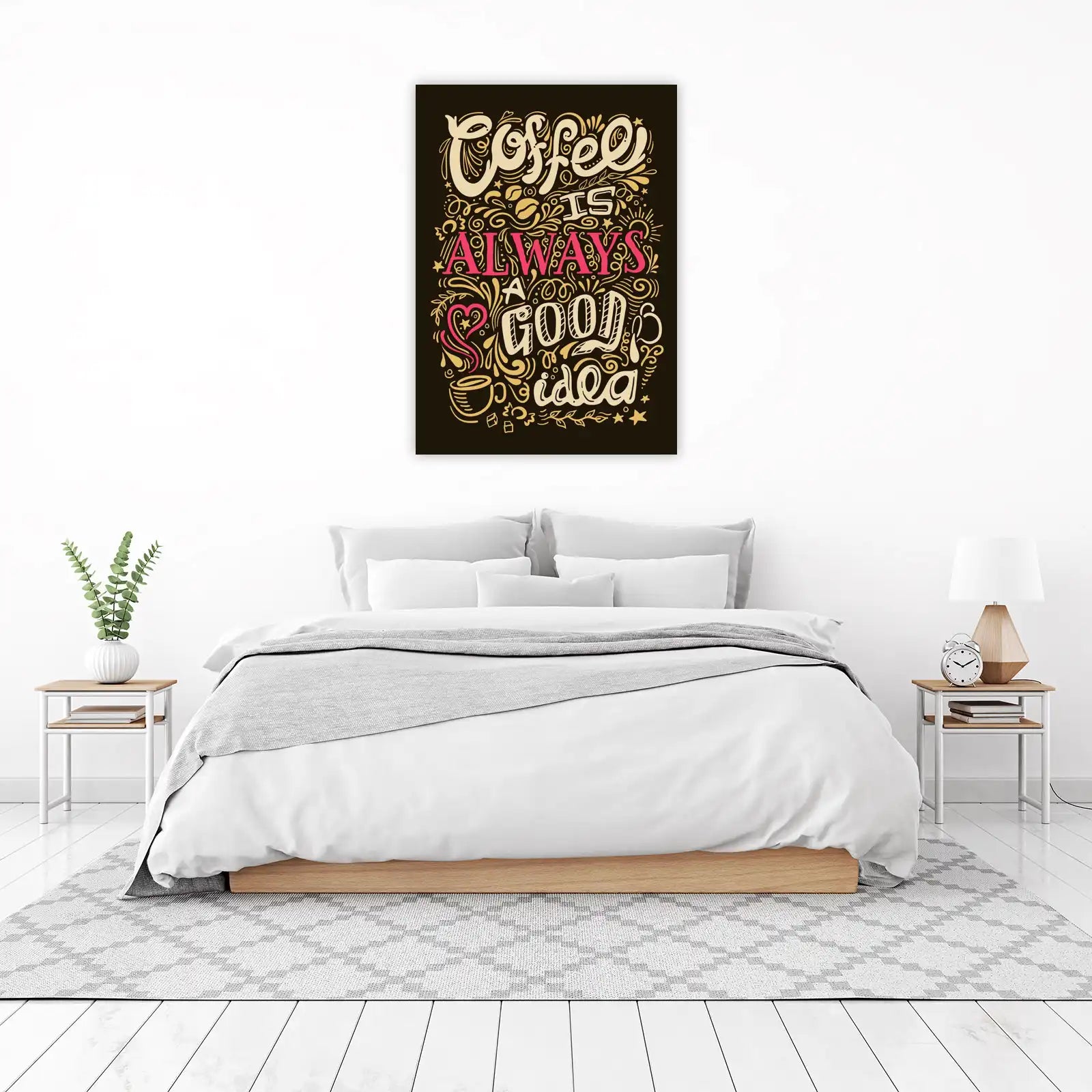Coffee is Always a Good Idea Typography Wall Art