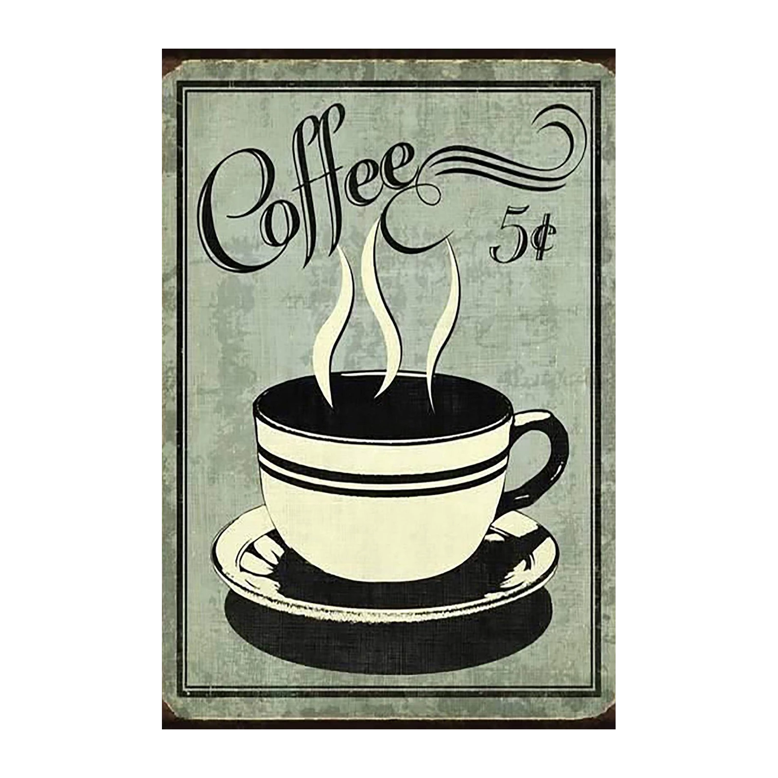 Vintage Coffee Cup Art Wall Art