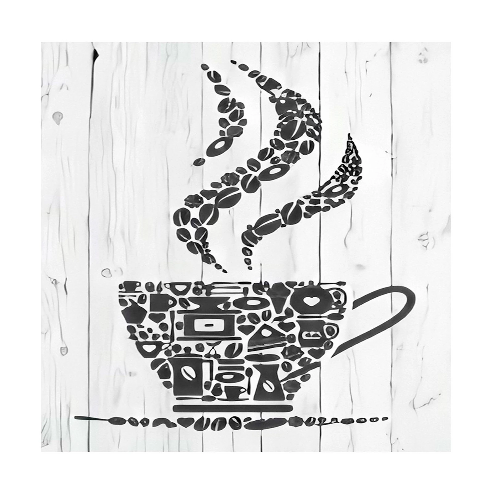 Abstract Coffee Cup Art Wall Art
