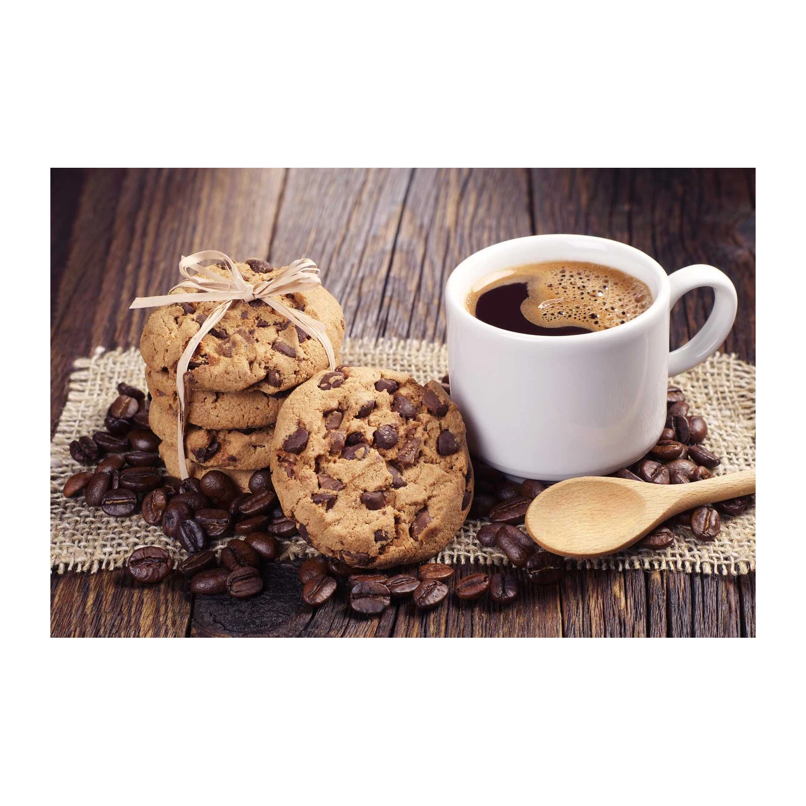 Cozy Chocolate Chip Cookies & Coffee Wall Art