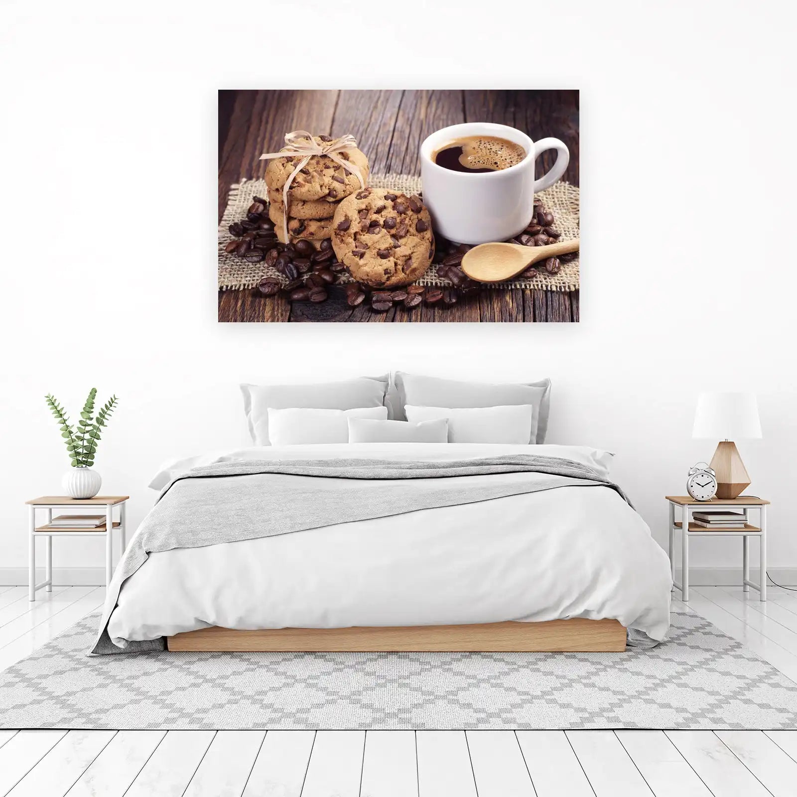 Cozy Chocolate Chip Cookies & Coffee Wall Art