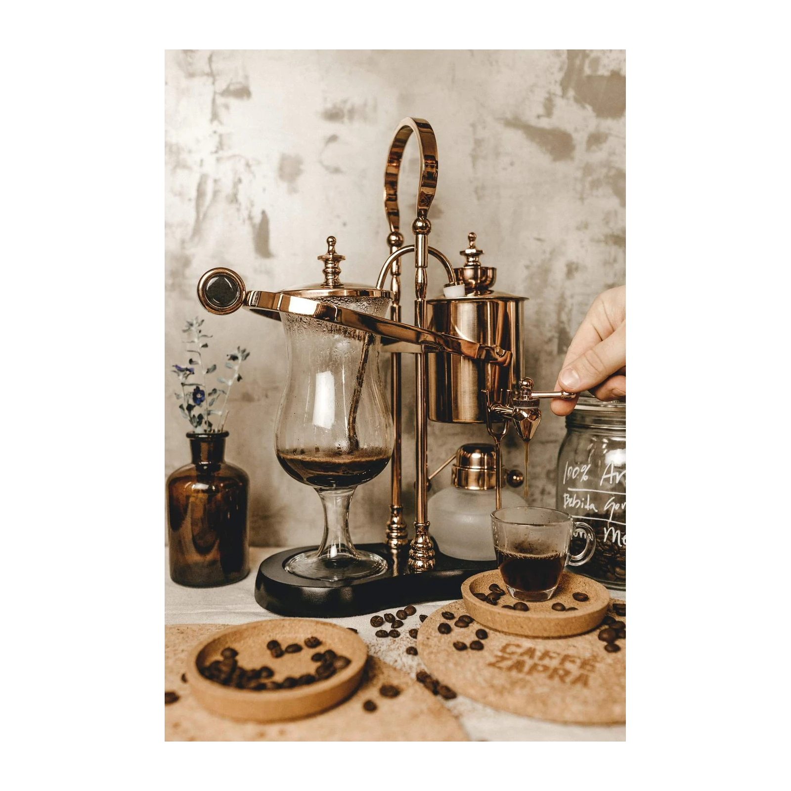 Luxurious Siphon Coffee Maker Wall Art