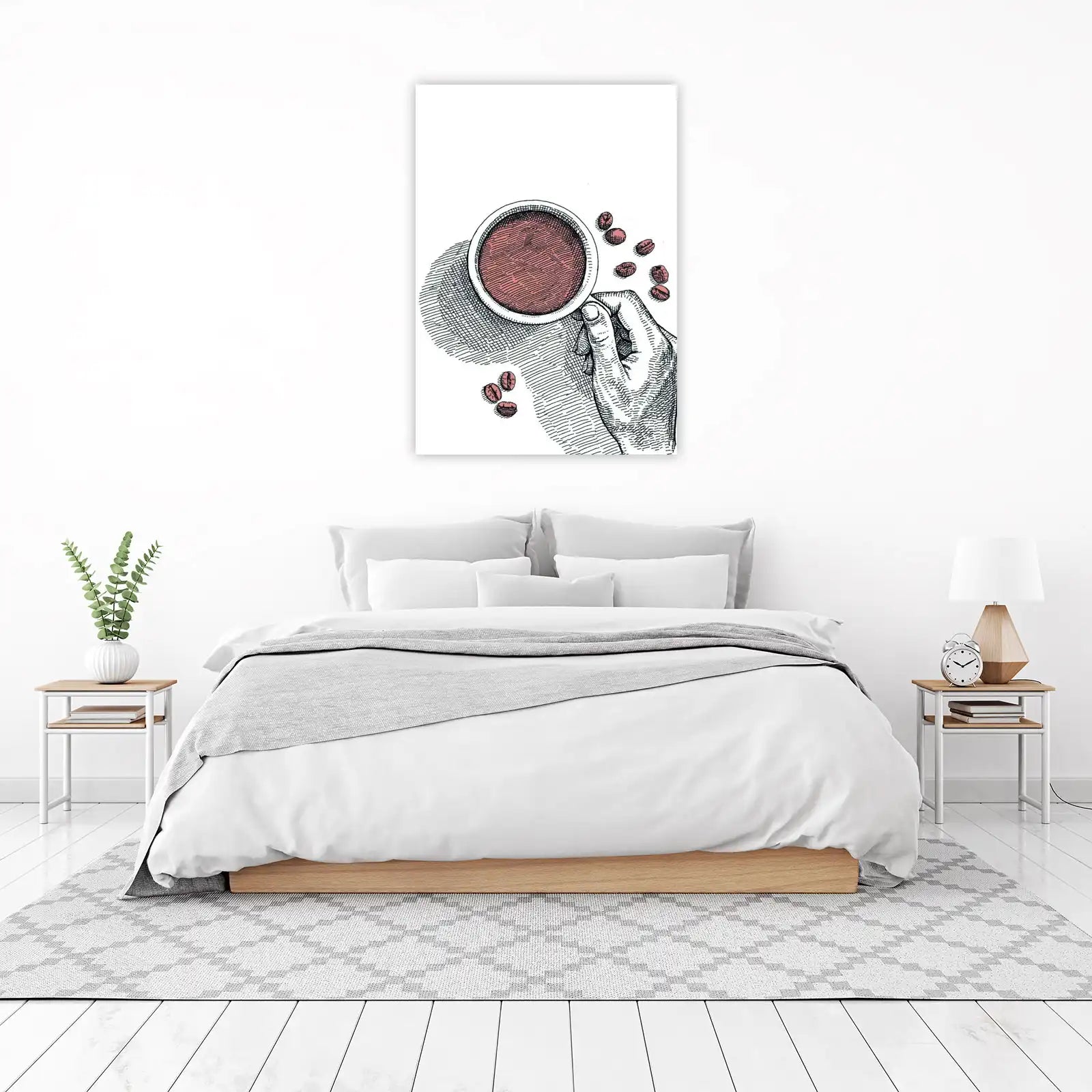 Vintage Coffee Embrace Wall Art