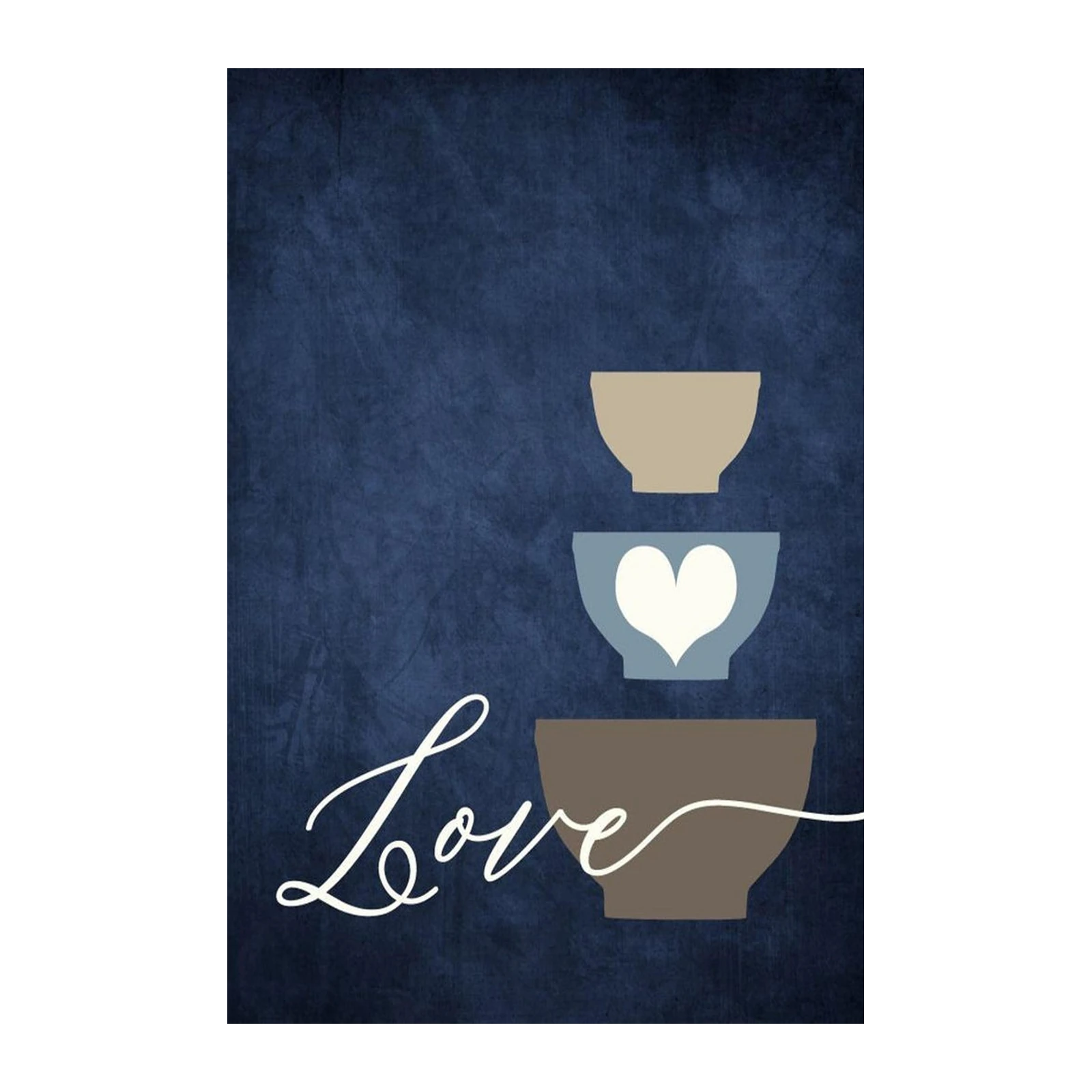 Cozy Heart Bowl Kitchen Love Wall Art