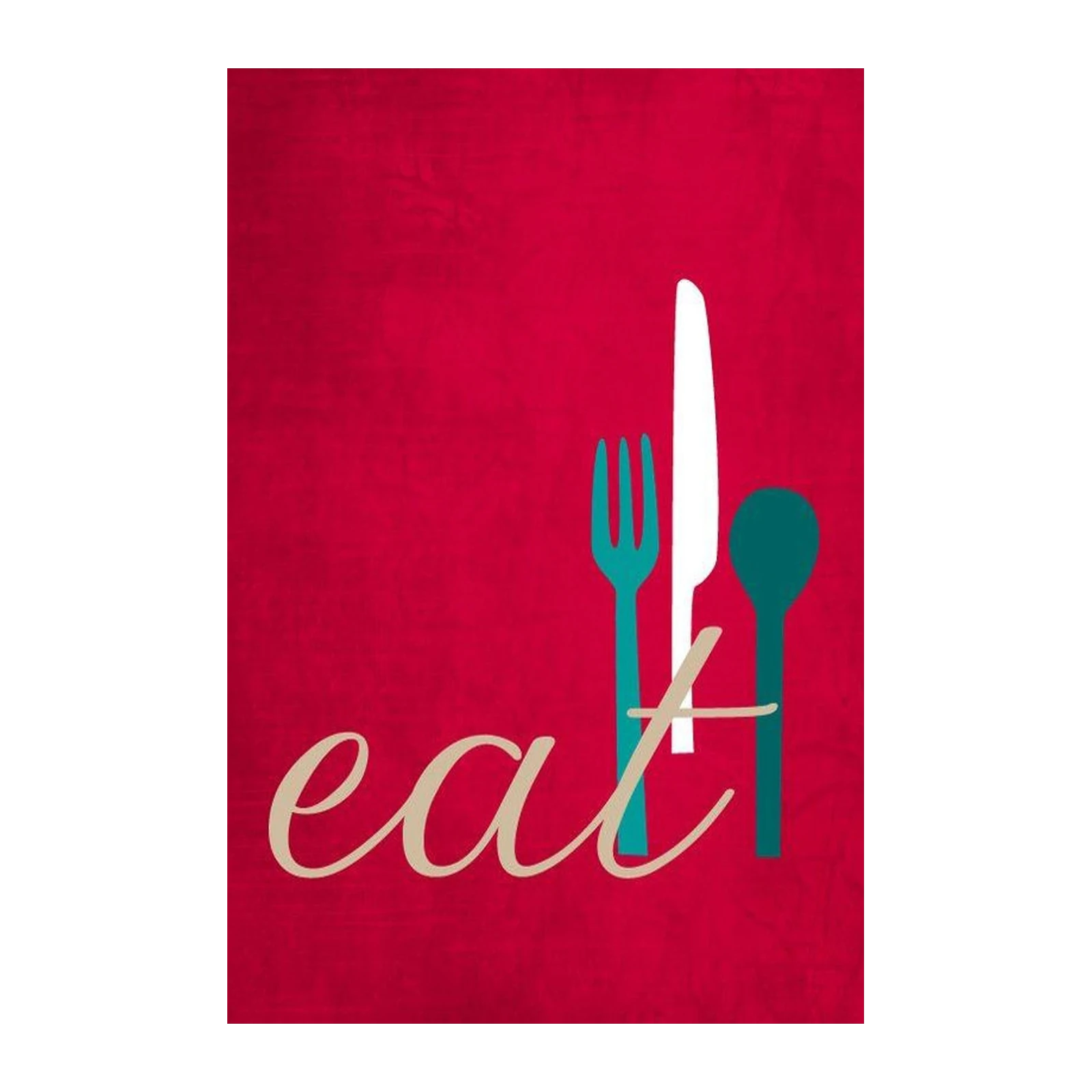 Red Eat Kitchen Art "Eat" Wall Art