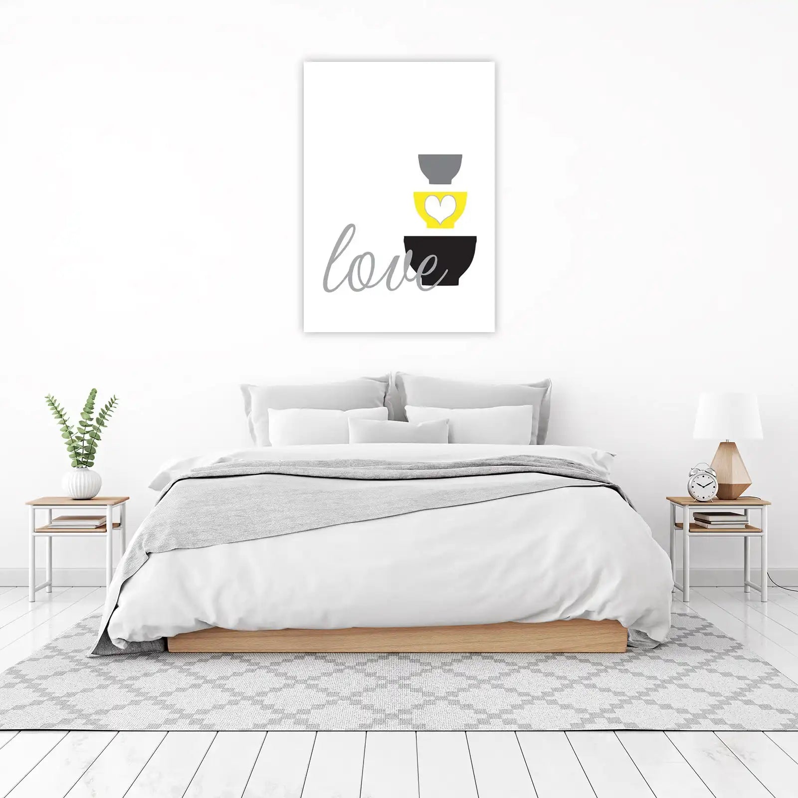 Modern Kitchen Love Bowl Art Wall Art
