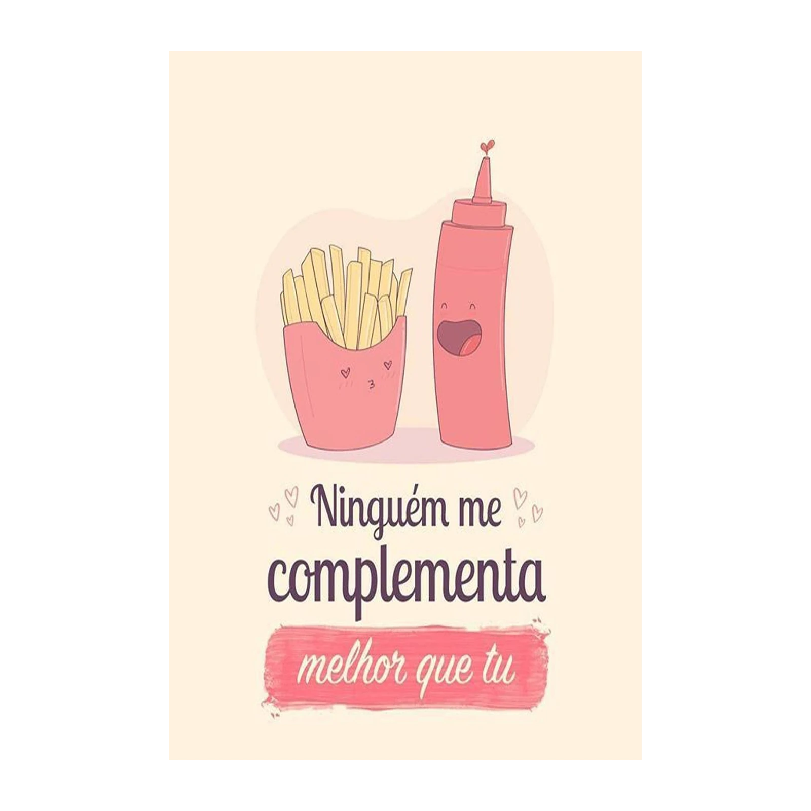Cute French Fries & Ketchup Duo Wall Art