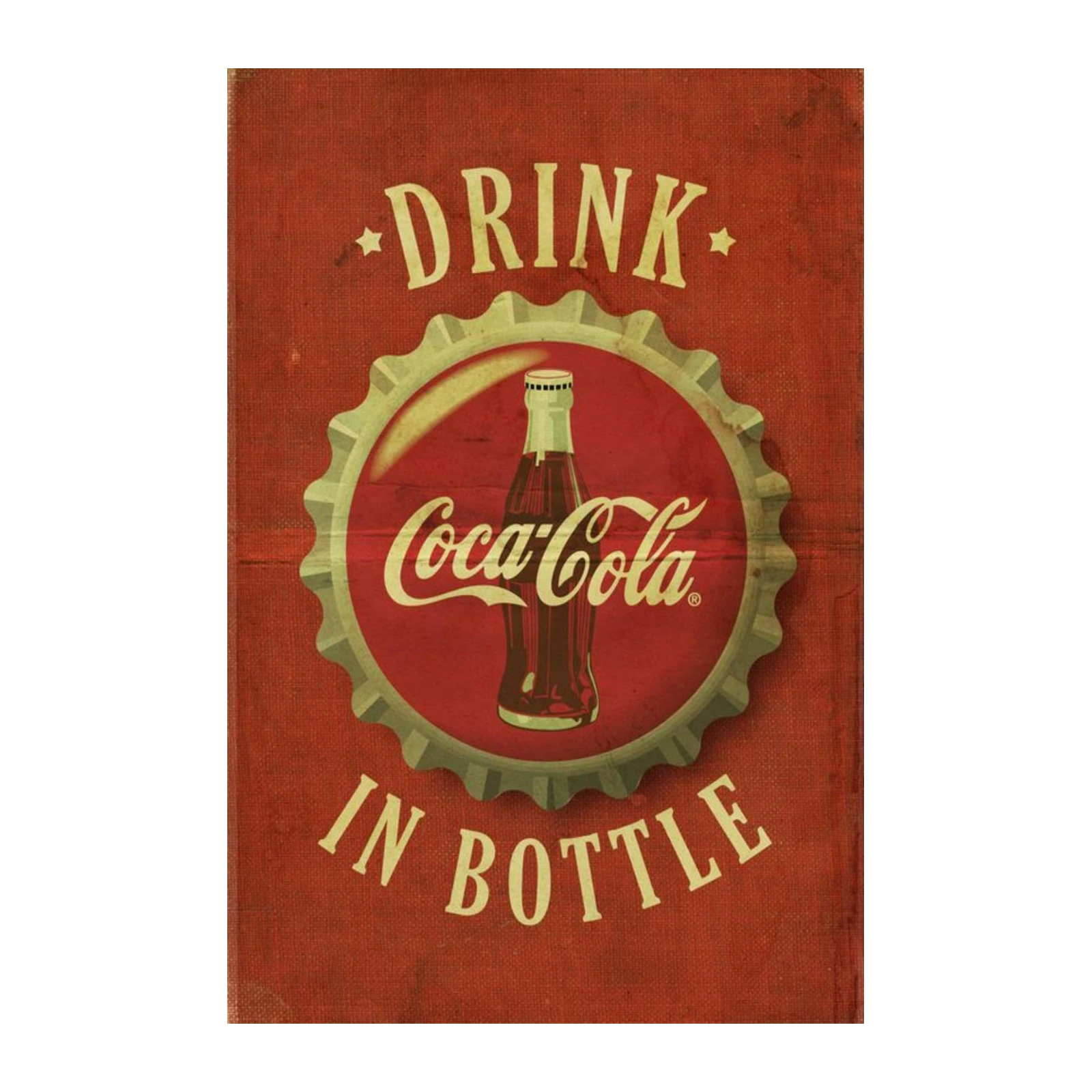 Vintage Coca-Cola Bottle Cap Wall Art