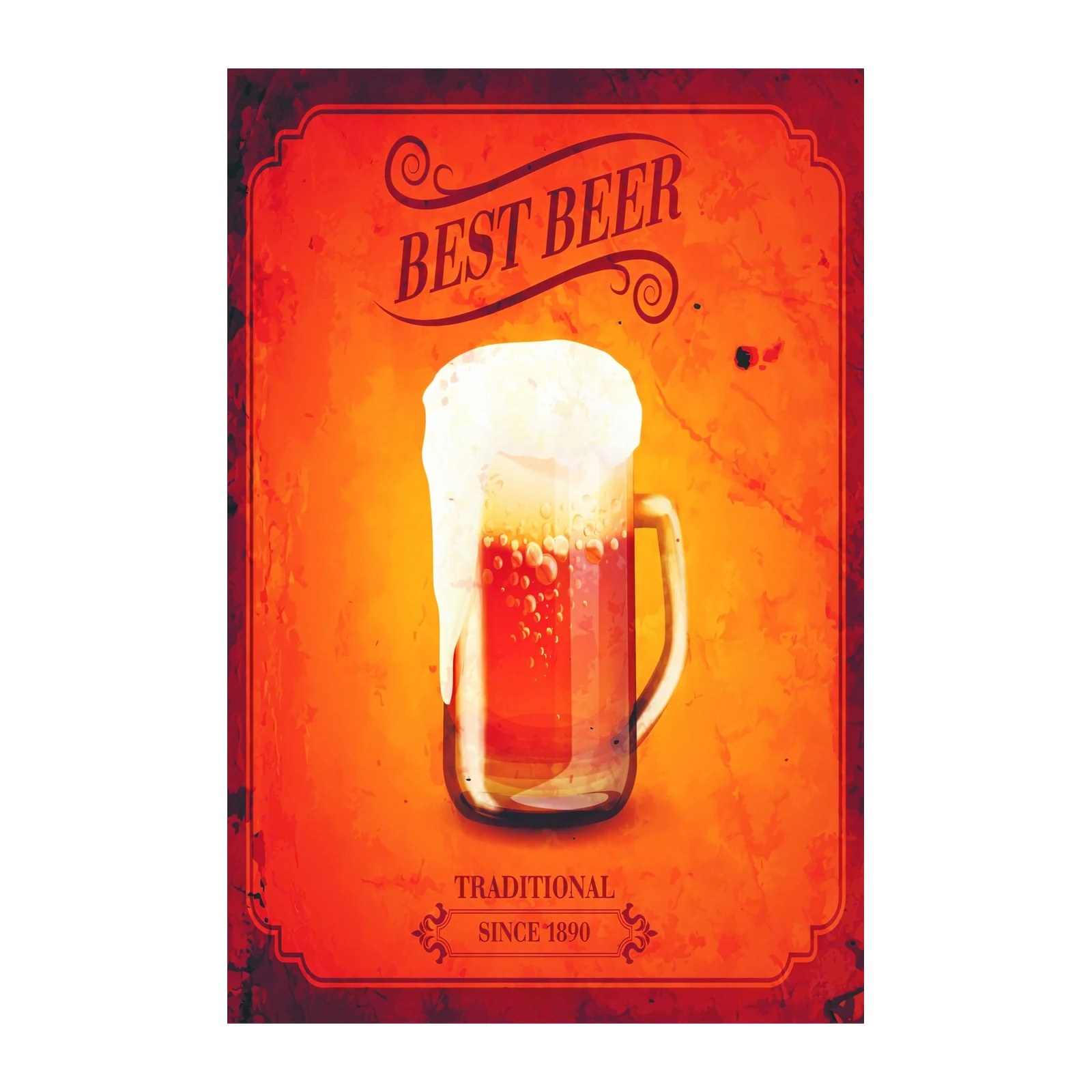 Vintage Beer Mug Wall Art