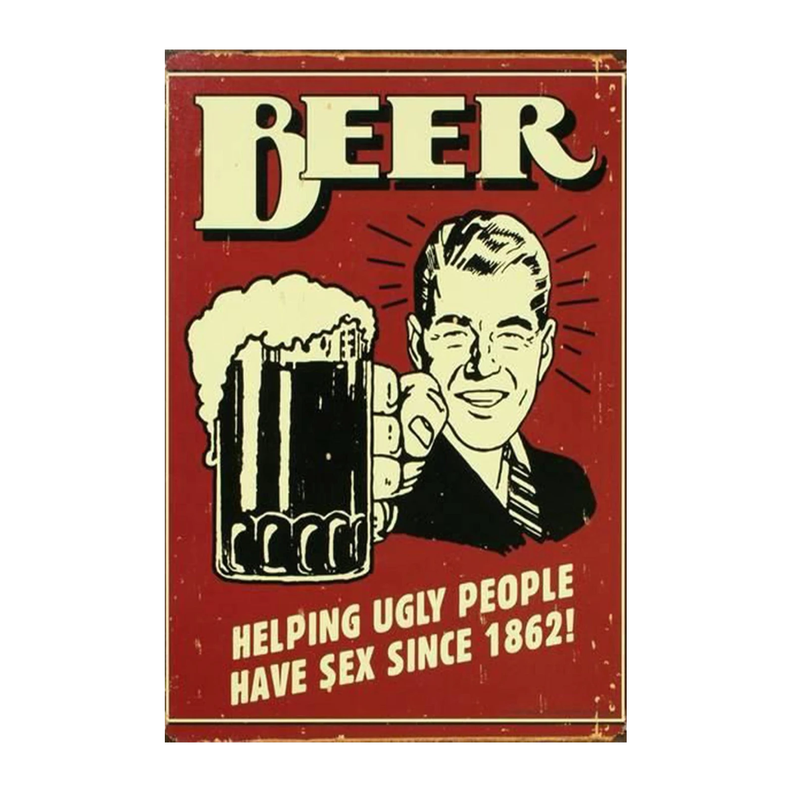 Vintage Beer Humor Wall Art