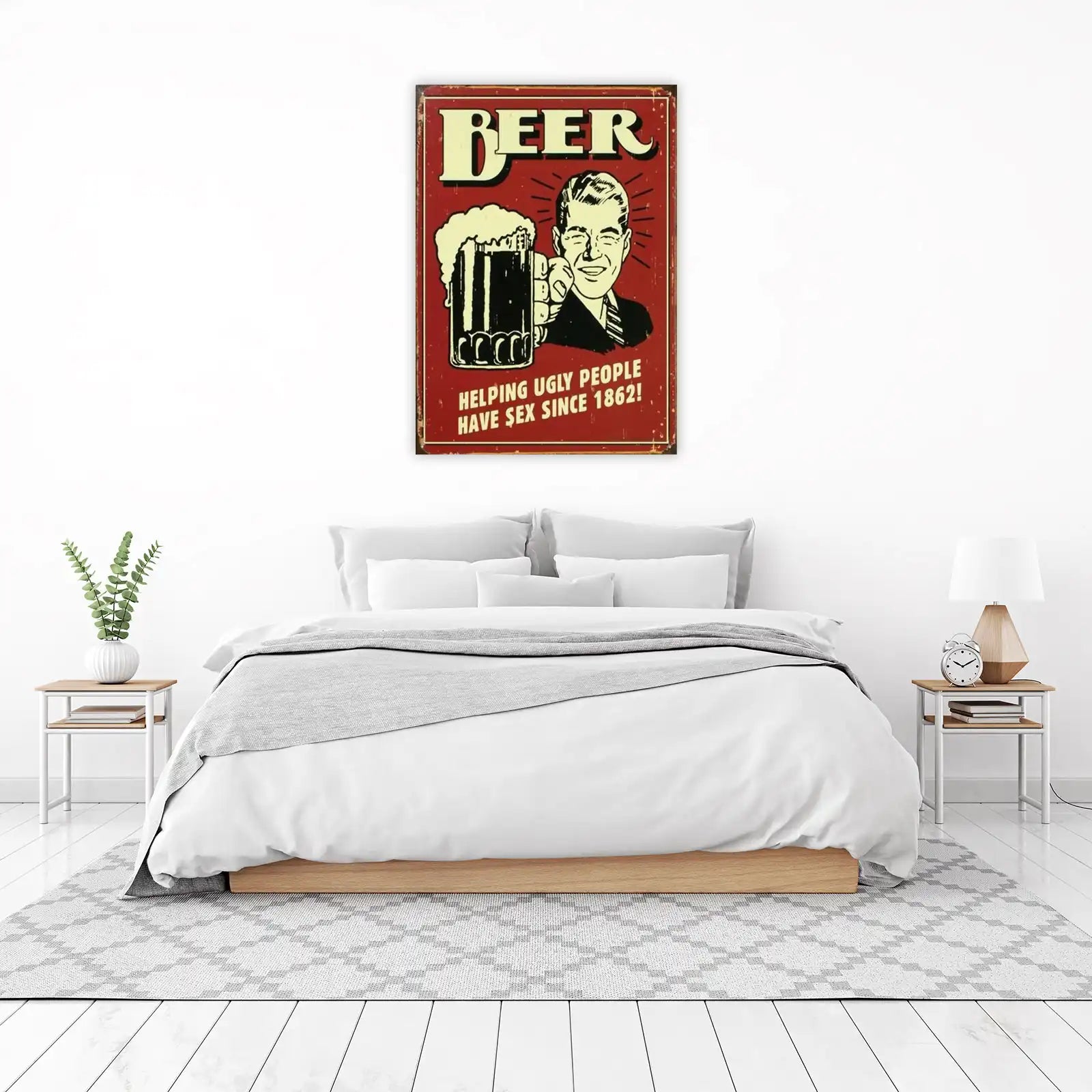 Vintage Beer Humor Wall Art