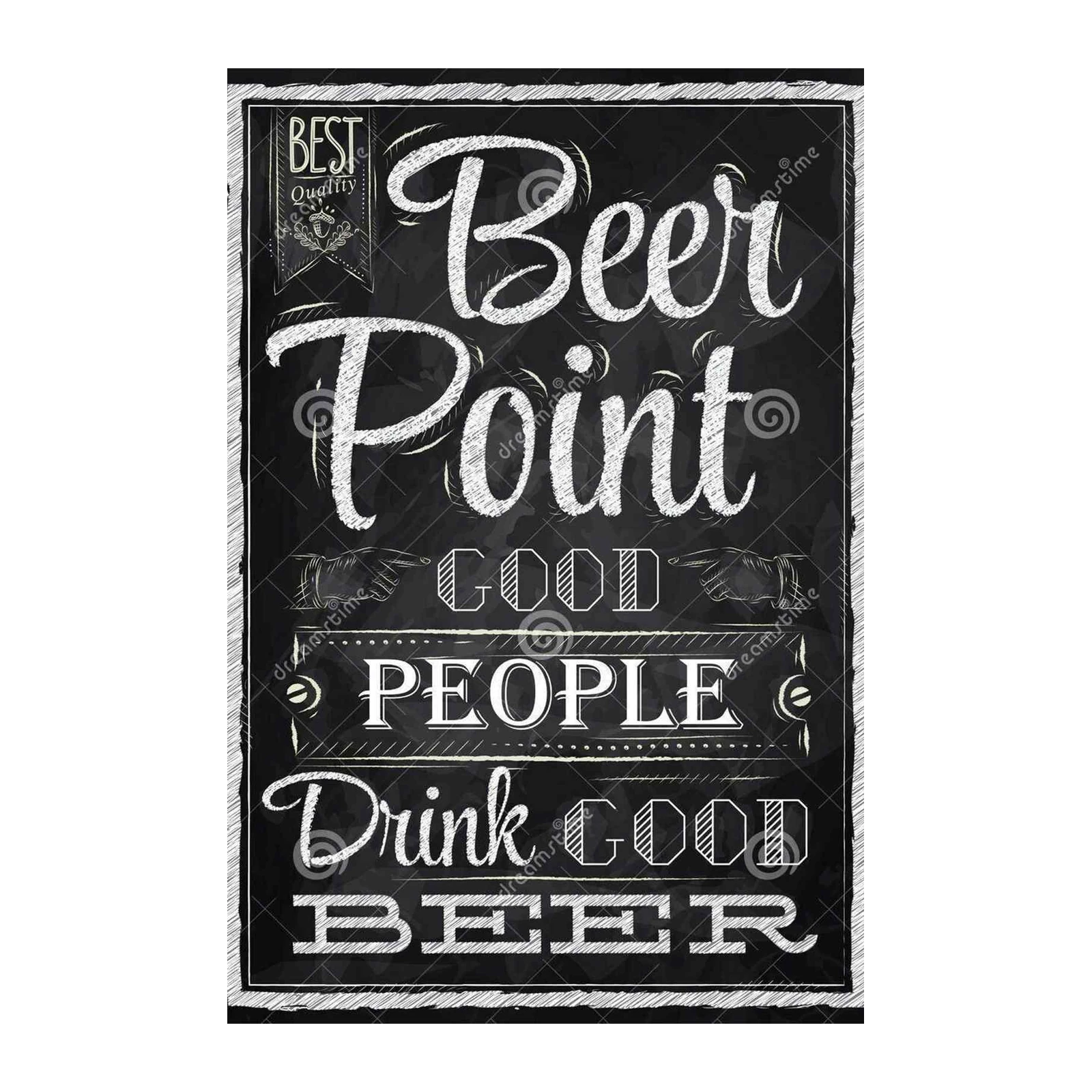 Beer Point Chalkboard Art Wall Art