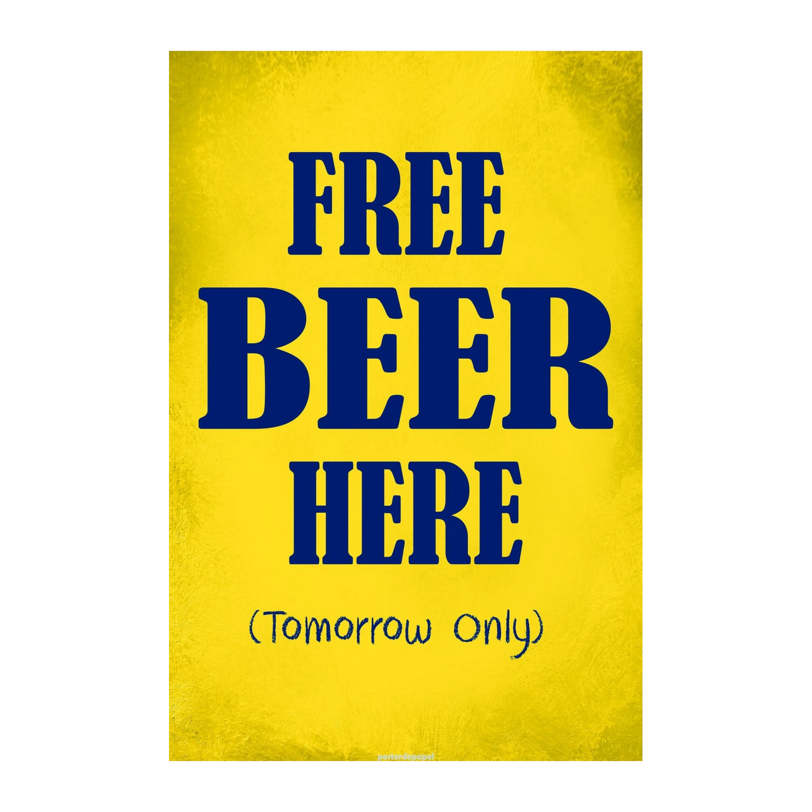 Funny Free Beer Here Wall Art Wall Art