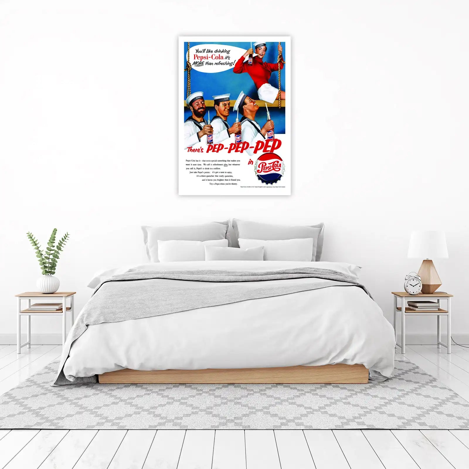 Retro Pepsi Sailors Refreshing Wall Art
