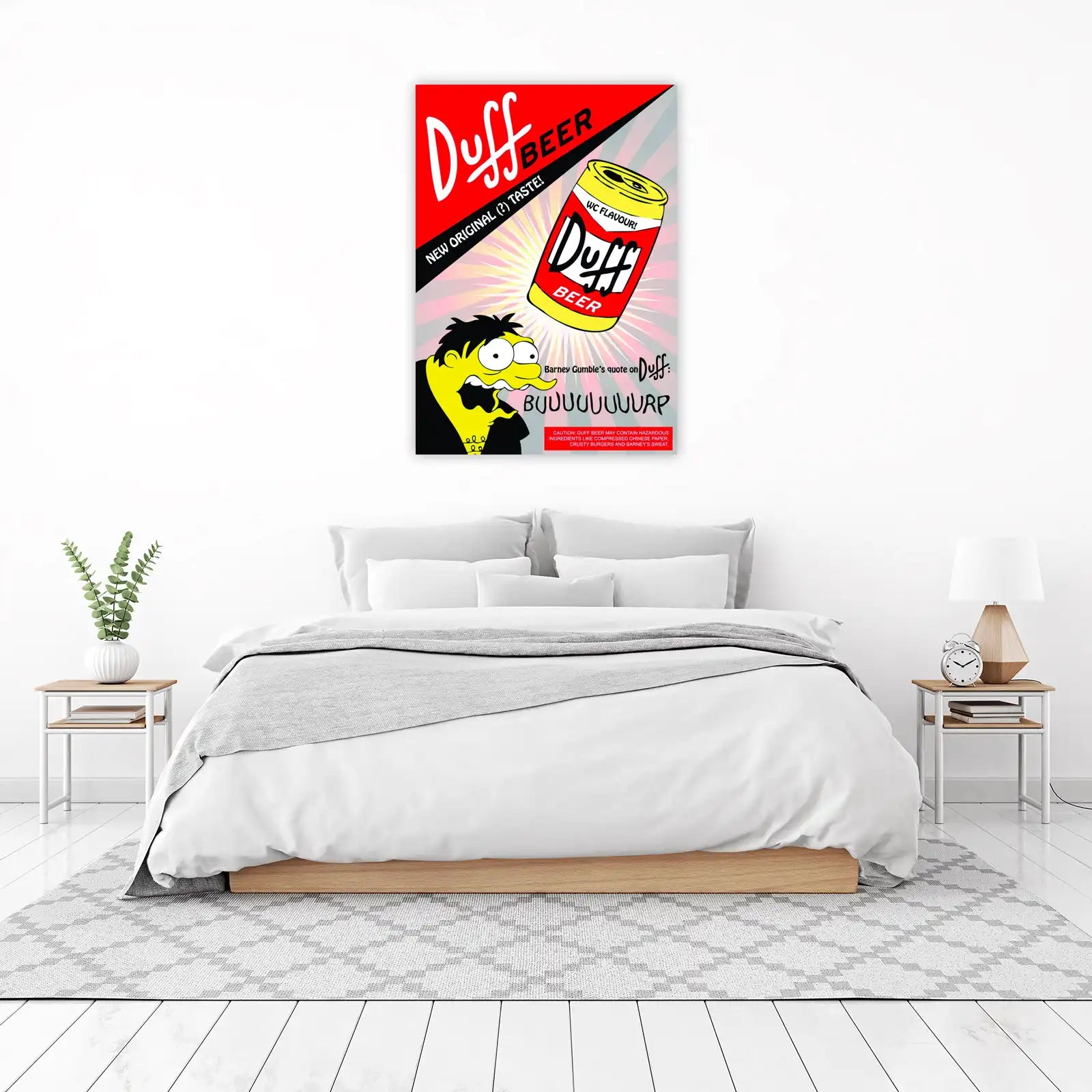Barney Gumble Duff Beer Wall Art