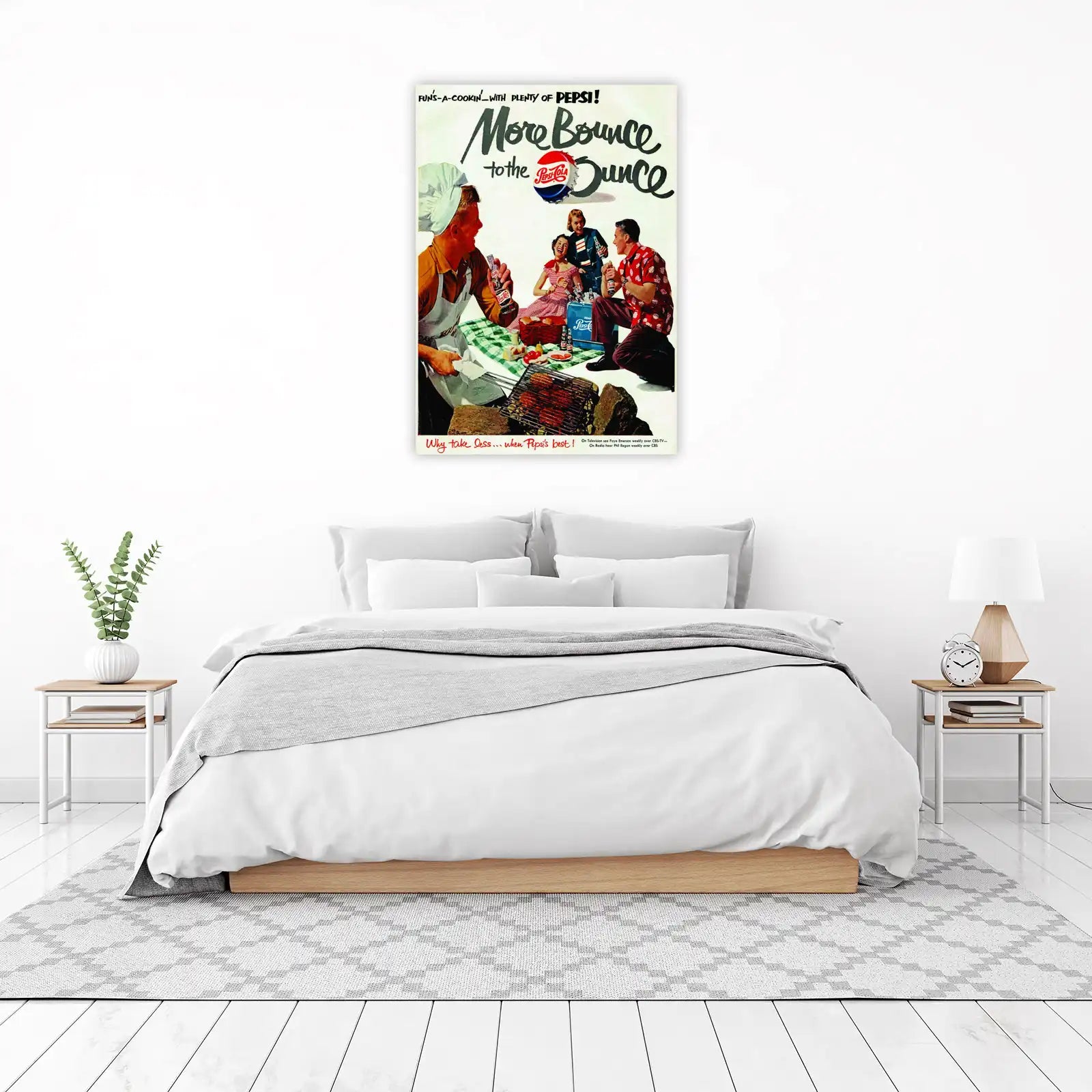 Vintage Pepsi Picnic Fun Wall Art