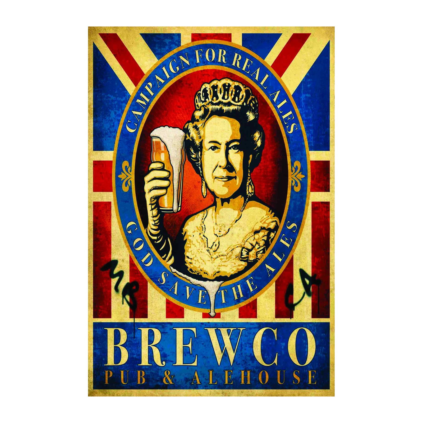 Royal Ale Campaign Queen Elizabeth II Wall Art