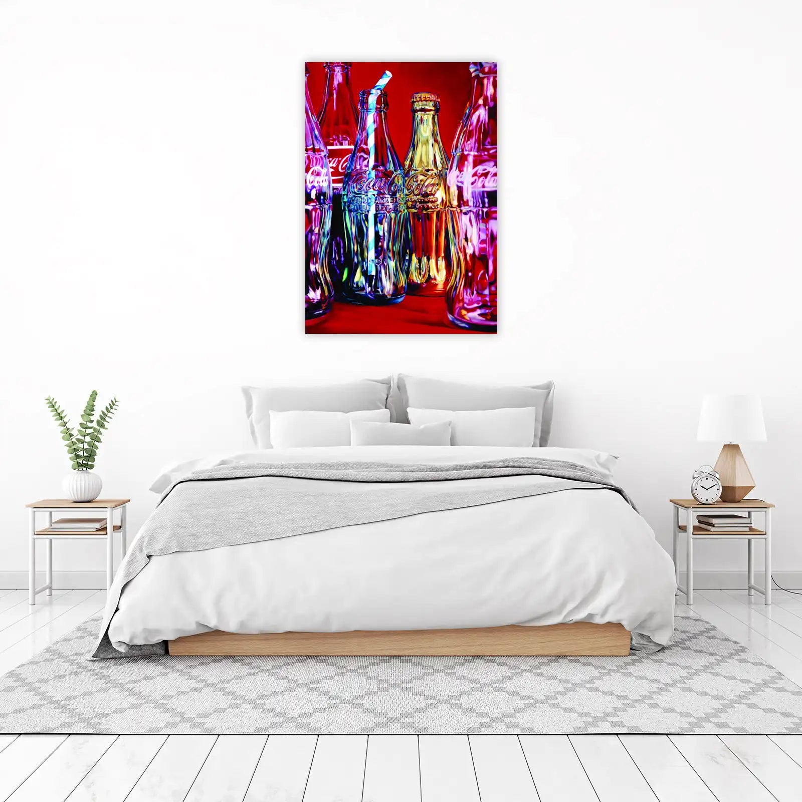 Vibrant Coke Bottles Wall Art - Pop Art Home Decor