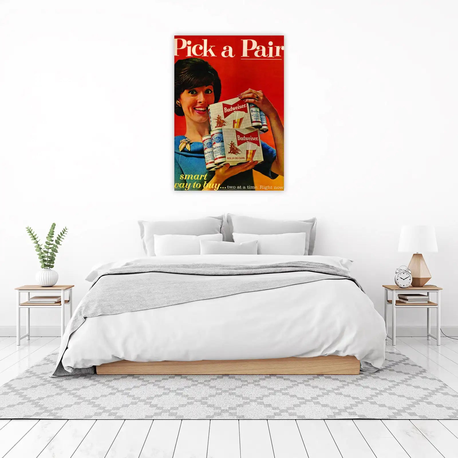 Vintage Budweiser "Pick a Pair" Wall Art