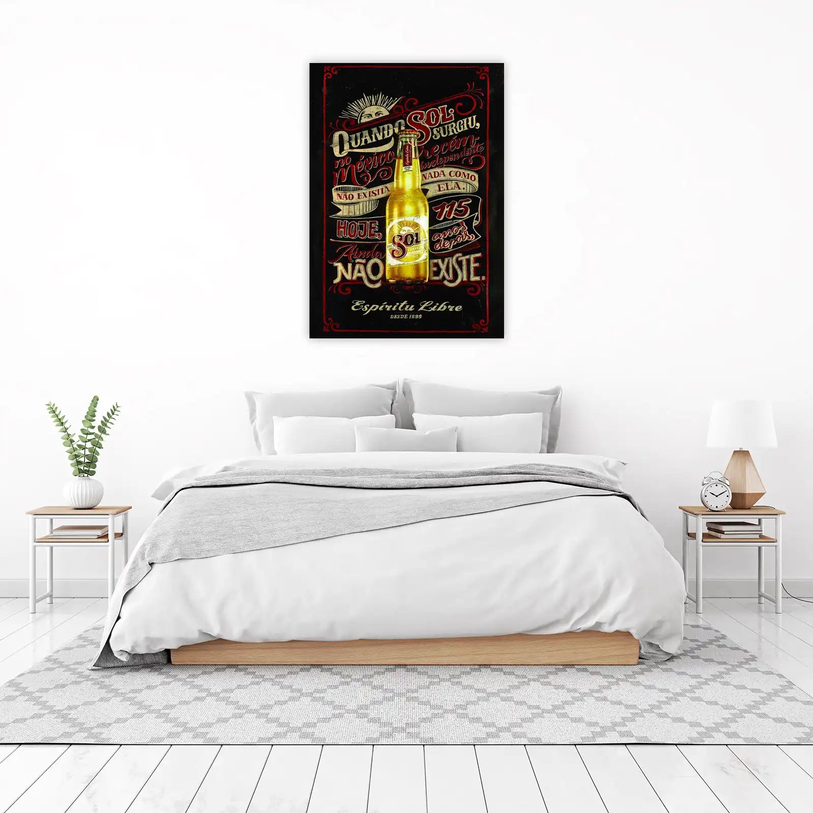 Vintage Sol Cerveza Mexican Poster Wall Art