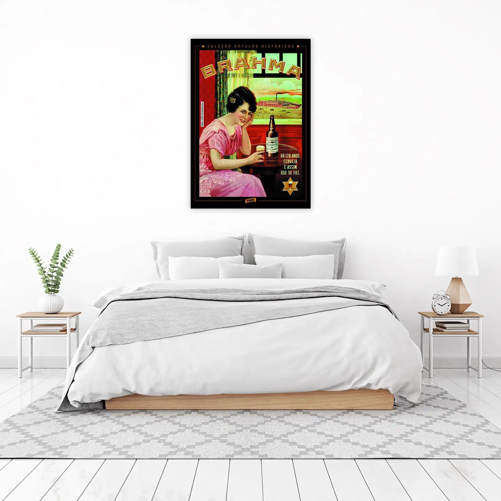 Vintage Brahma Beer Poster Wall Art