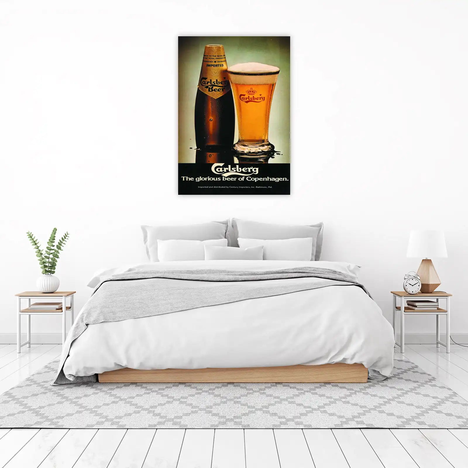 Vintage Carlsberg Beer Ad Wall Art