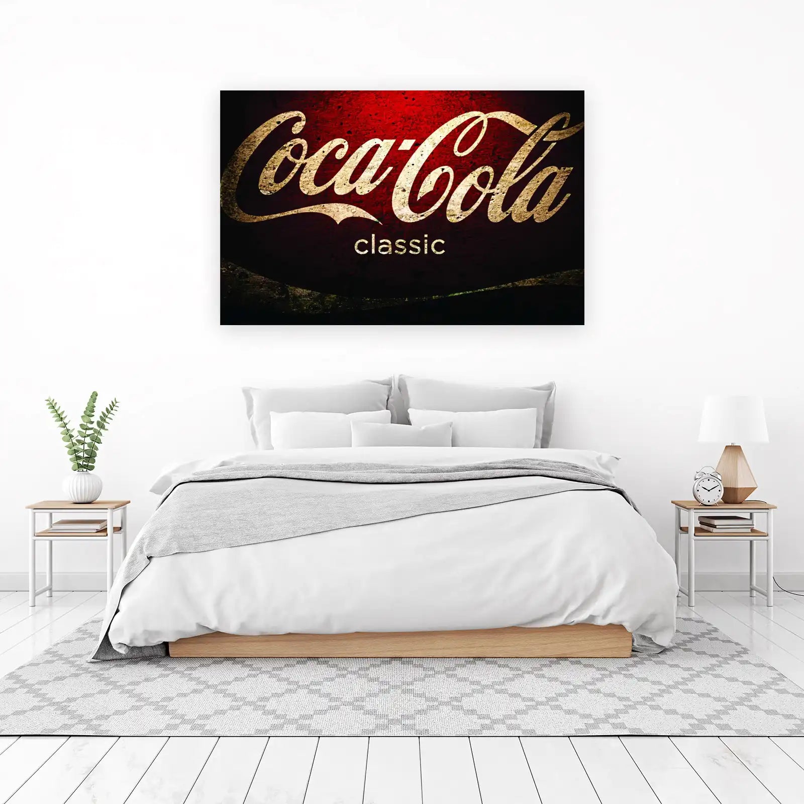 Vintage Coca-Cola Classic Logo Wall Art