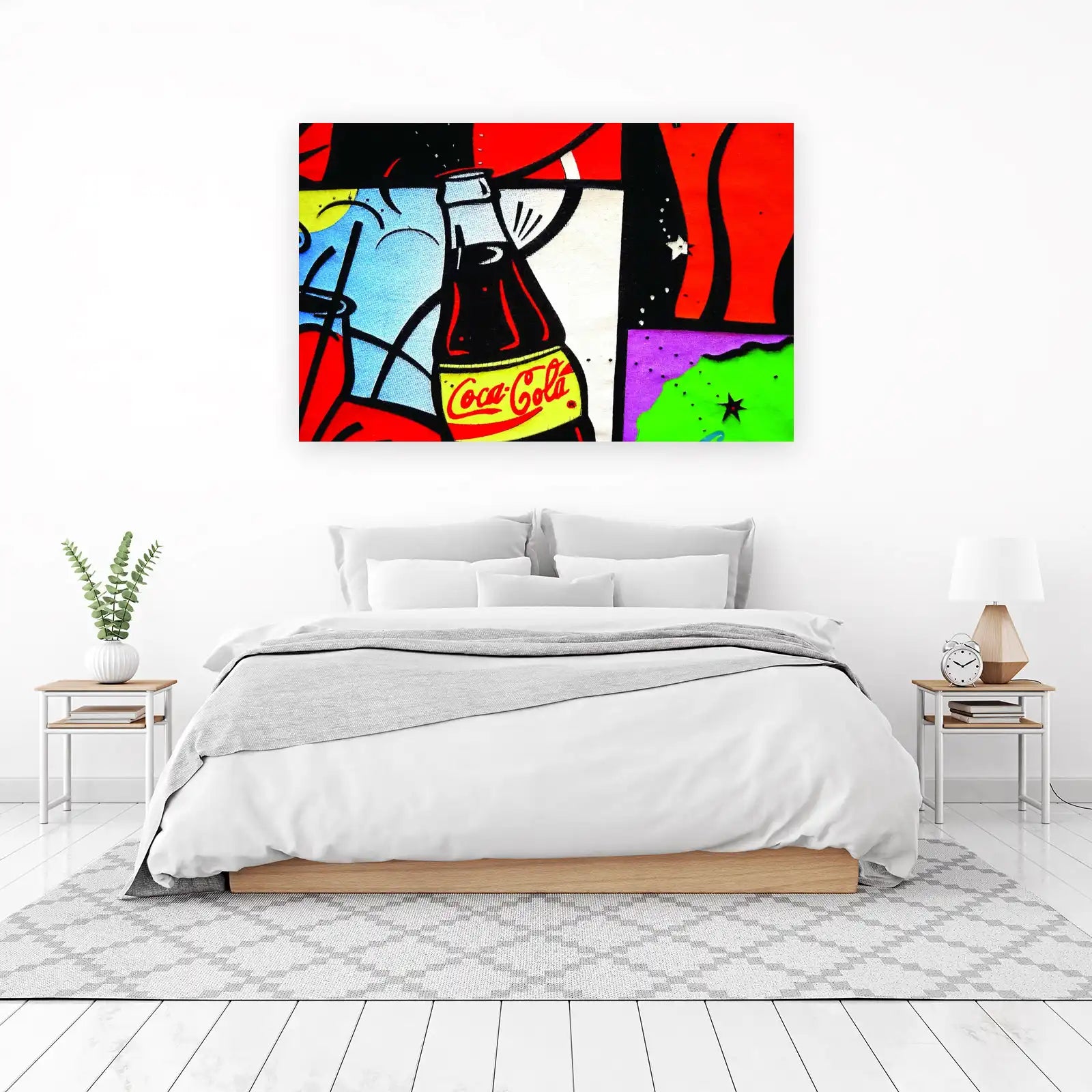 Retro Coca-Cola Bottle Pop Art Wall Art
