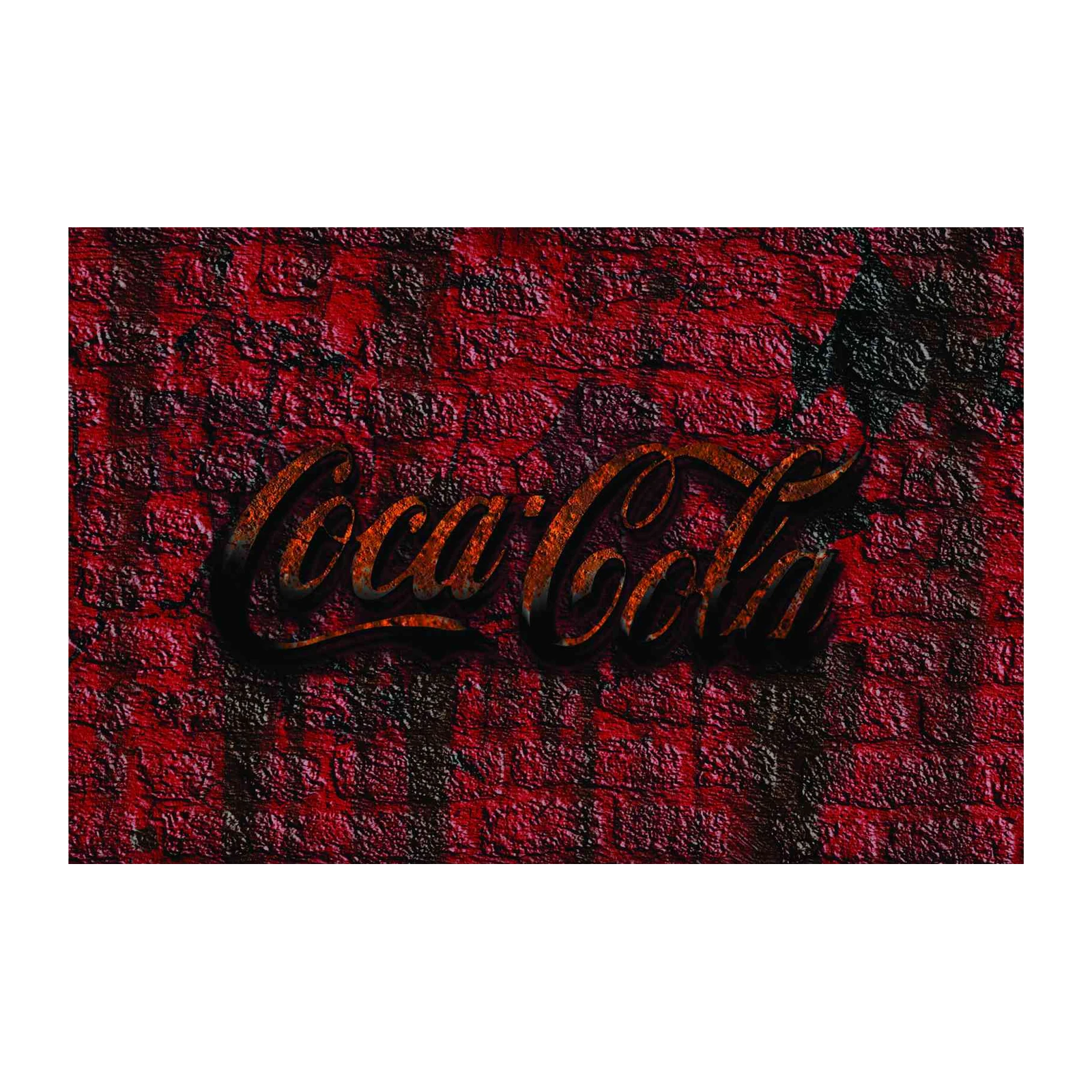 Coca-Cola Red Brick Grunge Wall Art