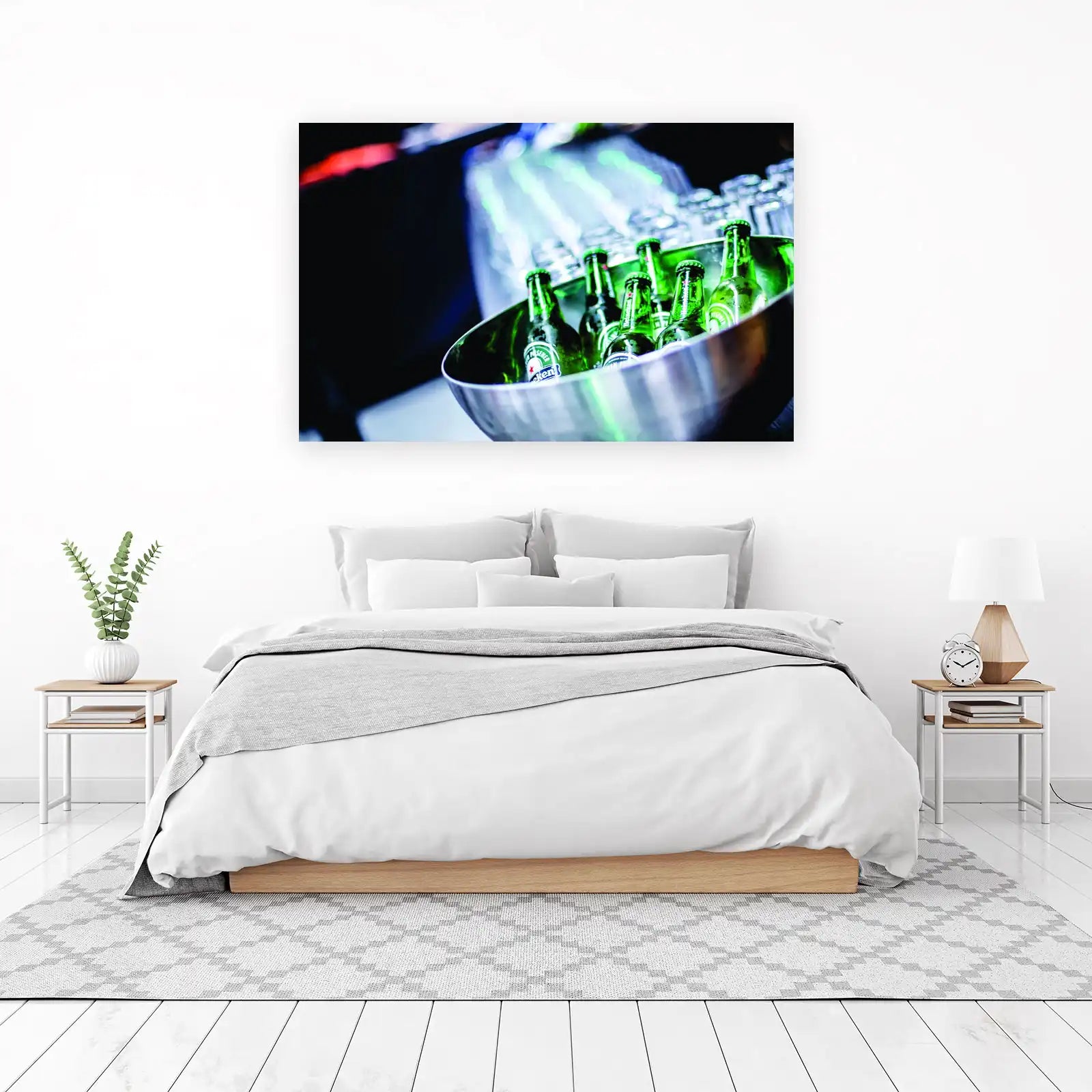 Stylish Beer Bottle Cooler Wall Art Wall Art