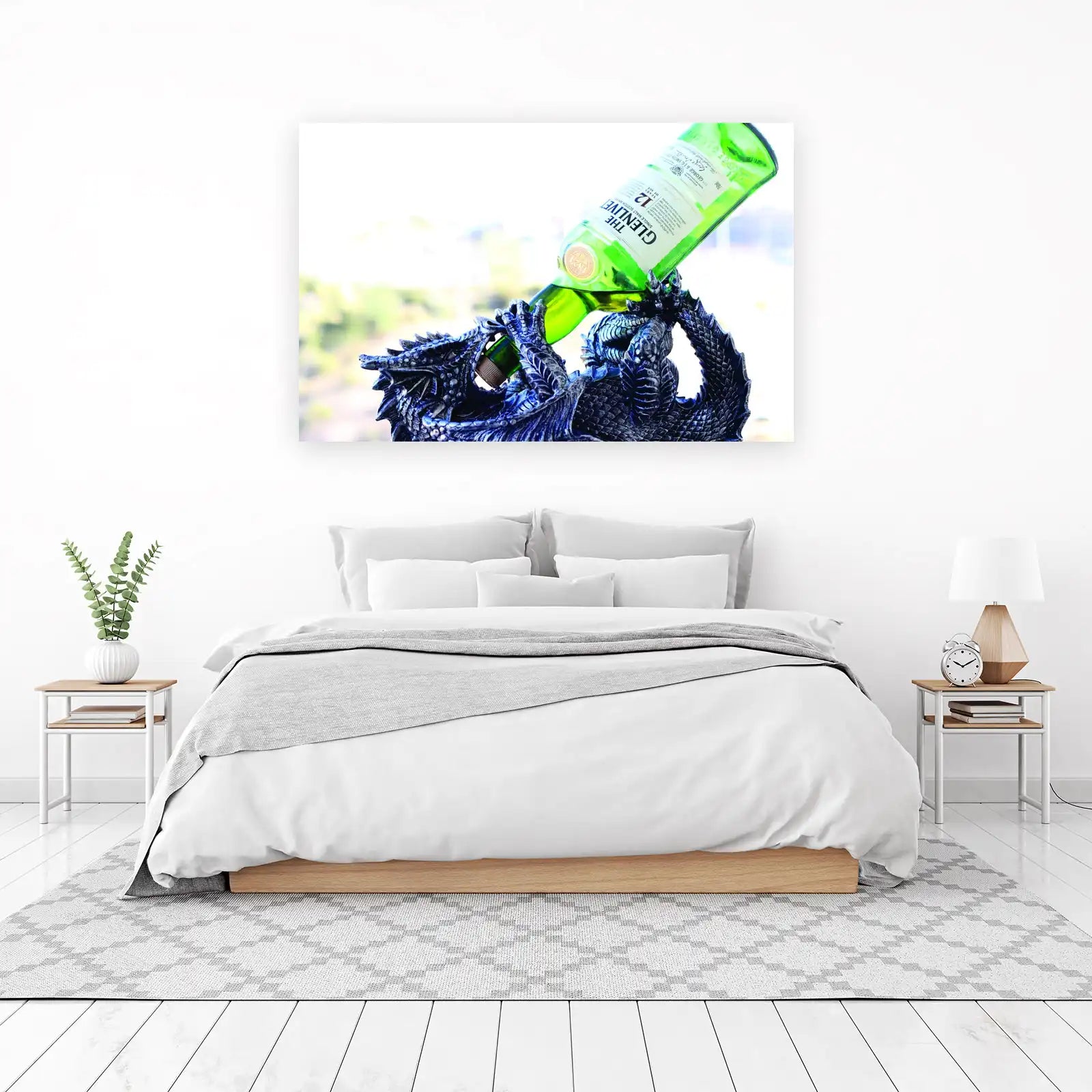 Mythic Dragon Bottle Holder Wall Art