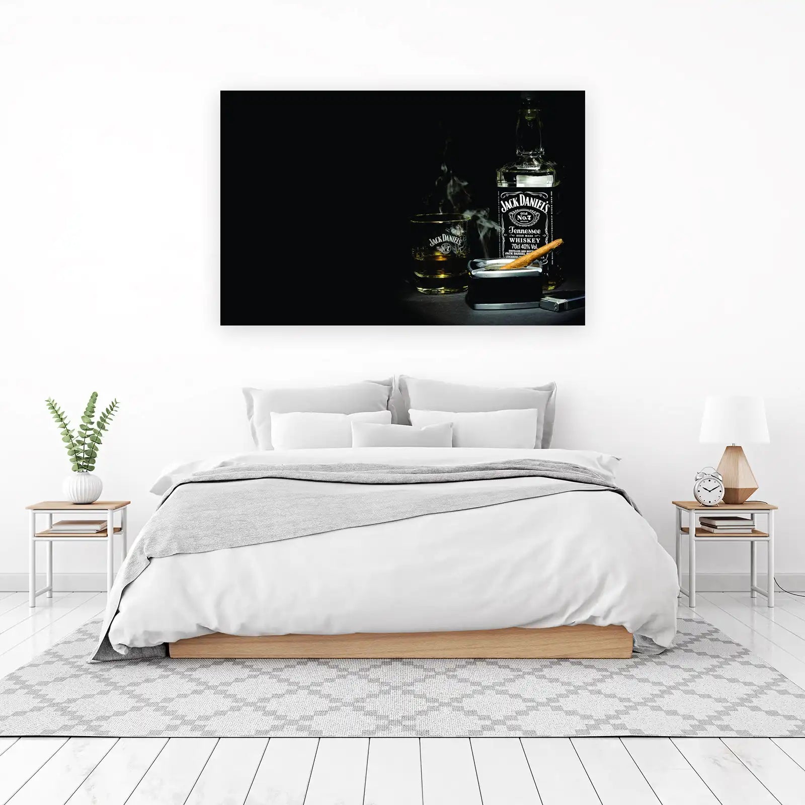Jack Daniel's Whiskey & Cigar Wall Art