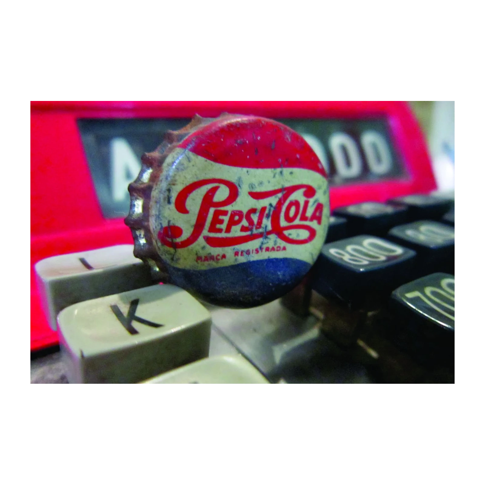 Vintage Pepsi Bottle Cap Retro Pop Art Wall Art