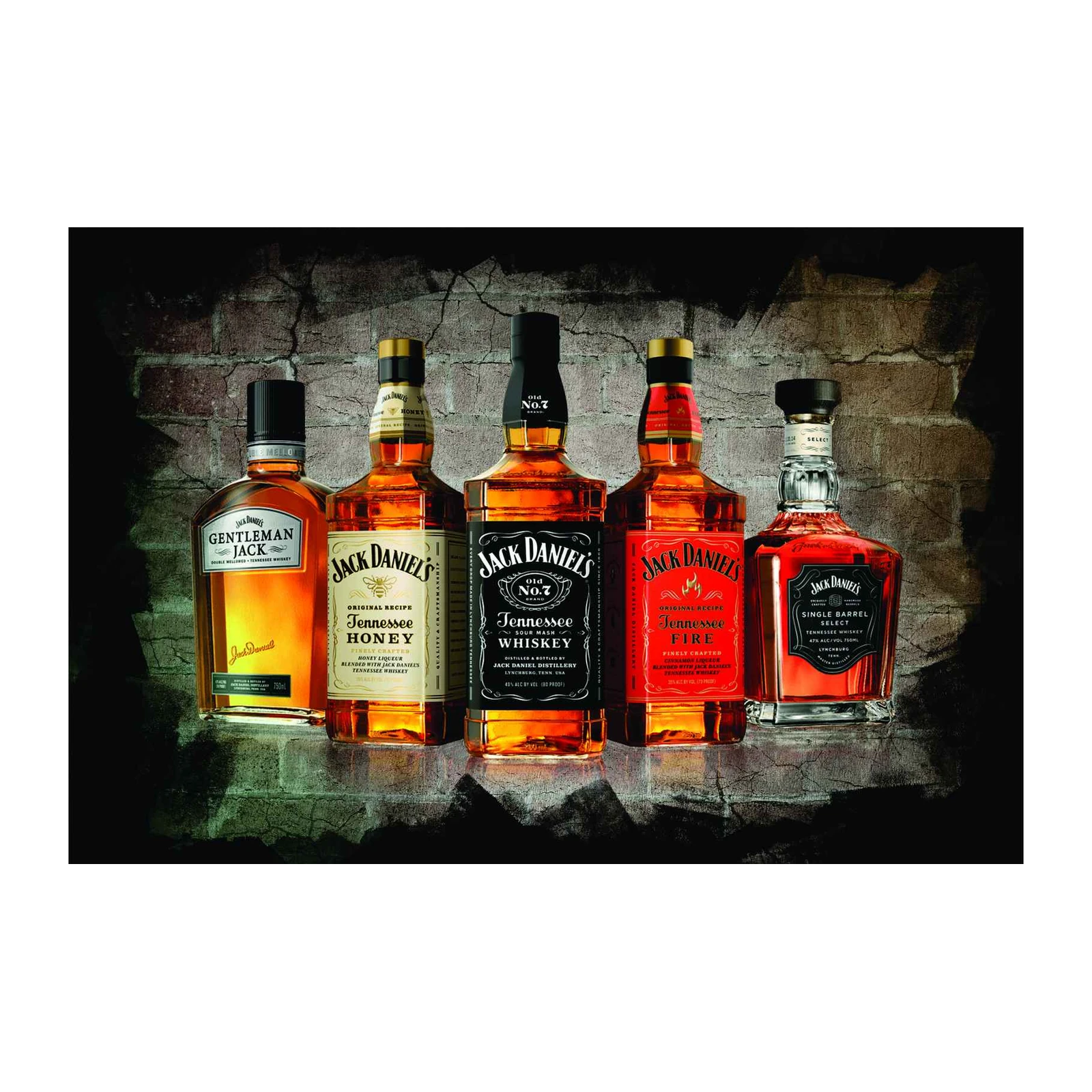 Jack Daniel's Whiskey Collection Premium Wall Art