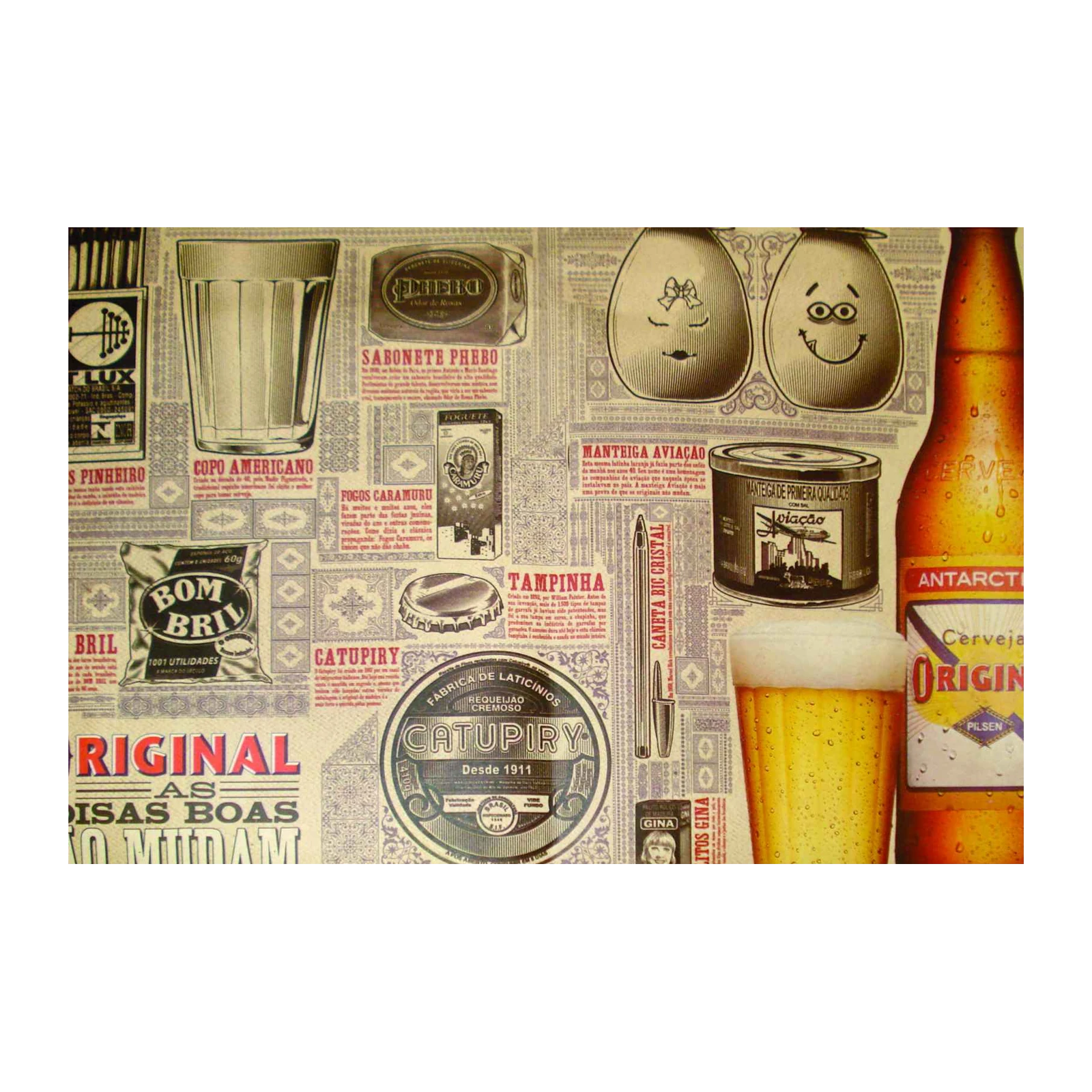Retro Brazilian Vintage Collage Wall Art