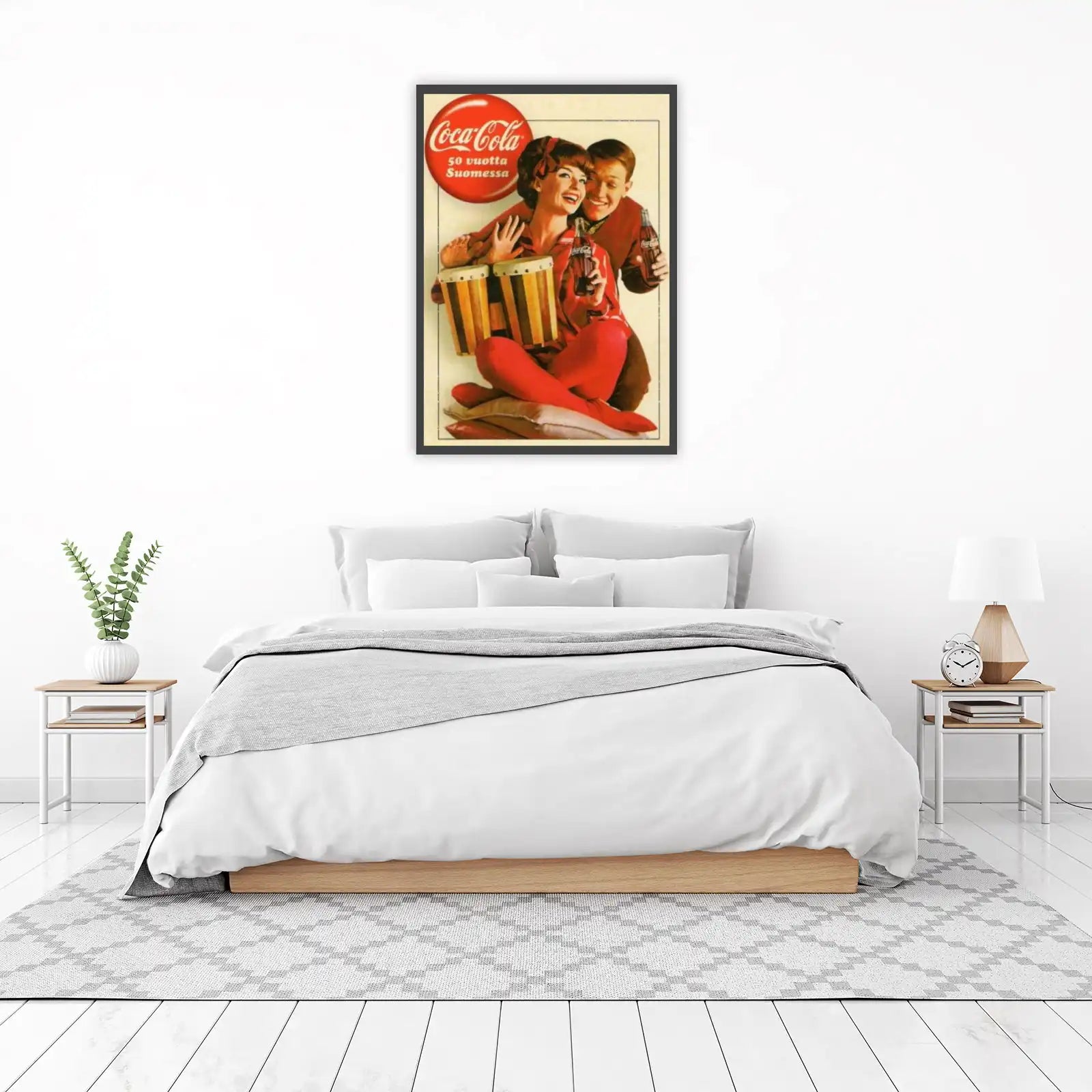 Retro Coca-Cola Couple Bongos Wall Art