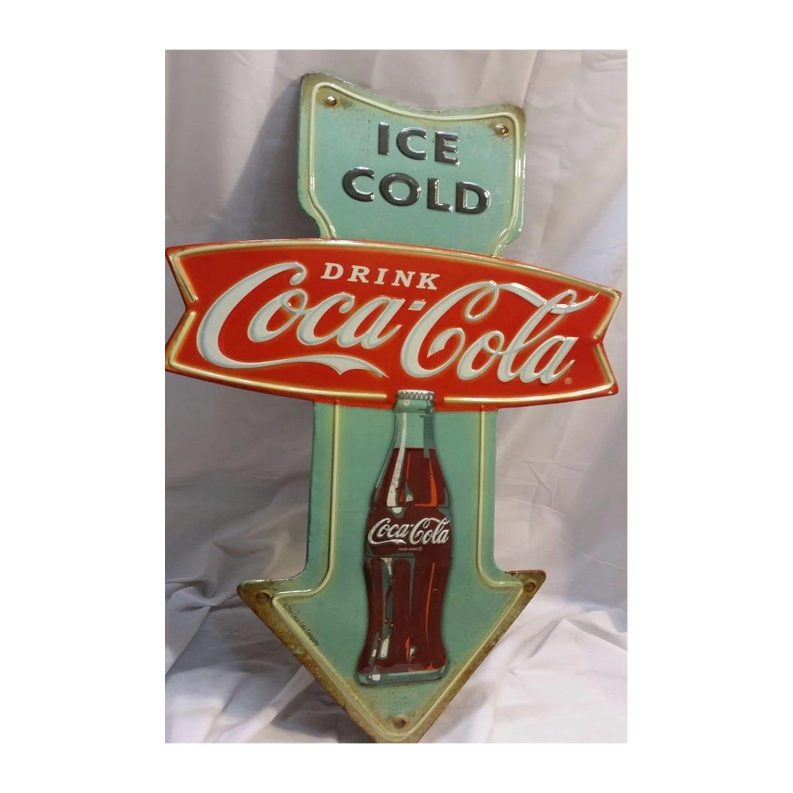 Vintage Coca-Cola Arrow Sign Wall Art