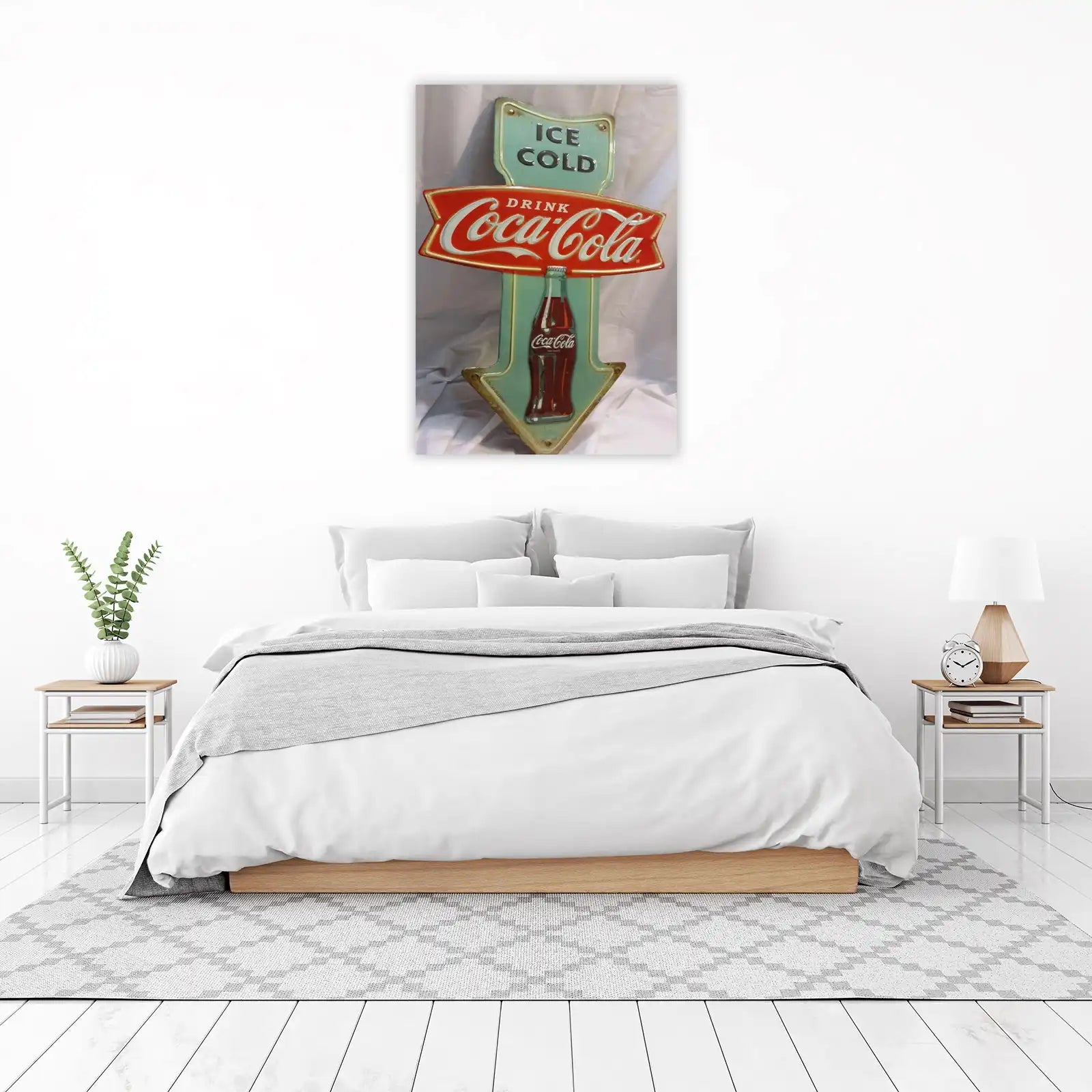 Vintage Coca-Cola Arrow Sign Wall Art