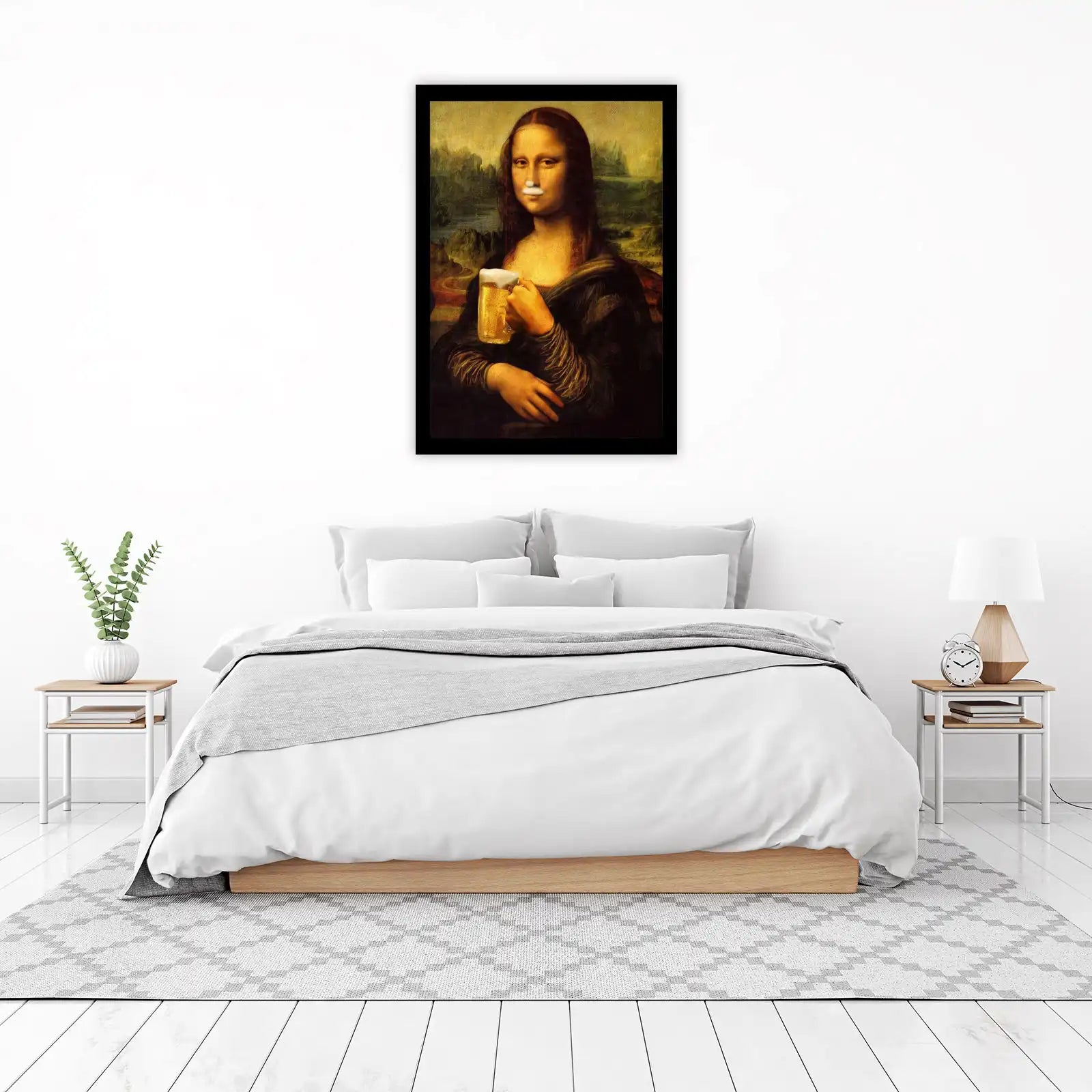 Humorous Mona Lisa Beer Mug Wall Art