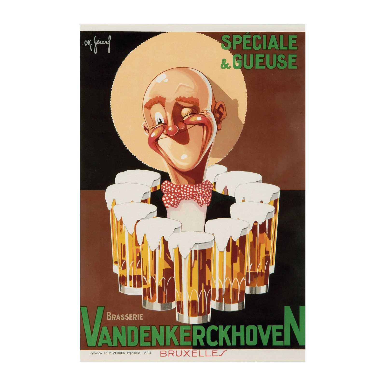 Vintage Beer Ad "Speciale & Gueuse" Wall Art